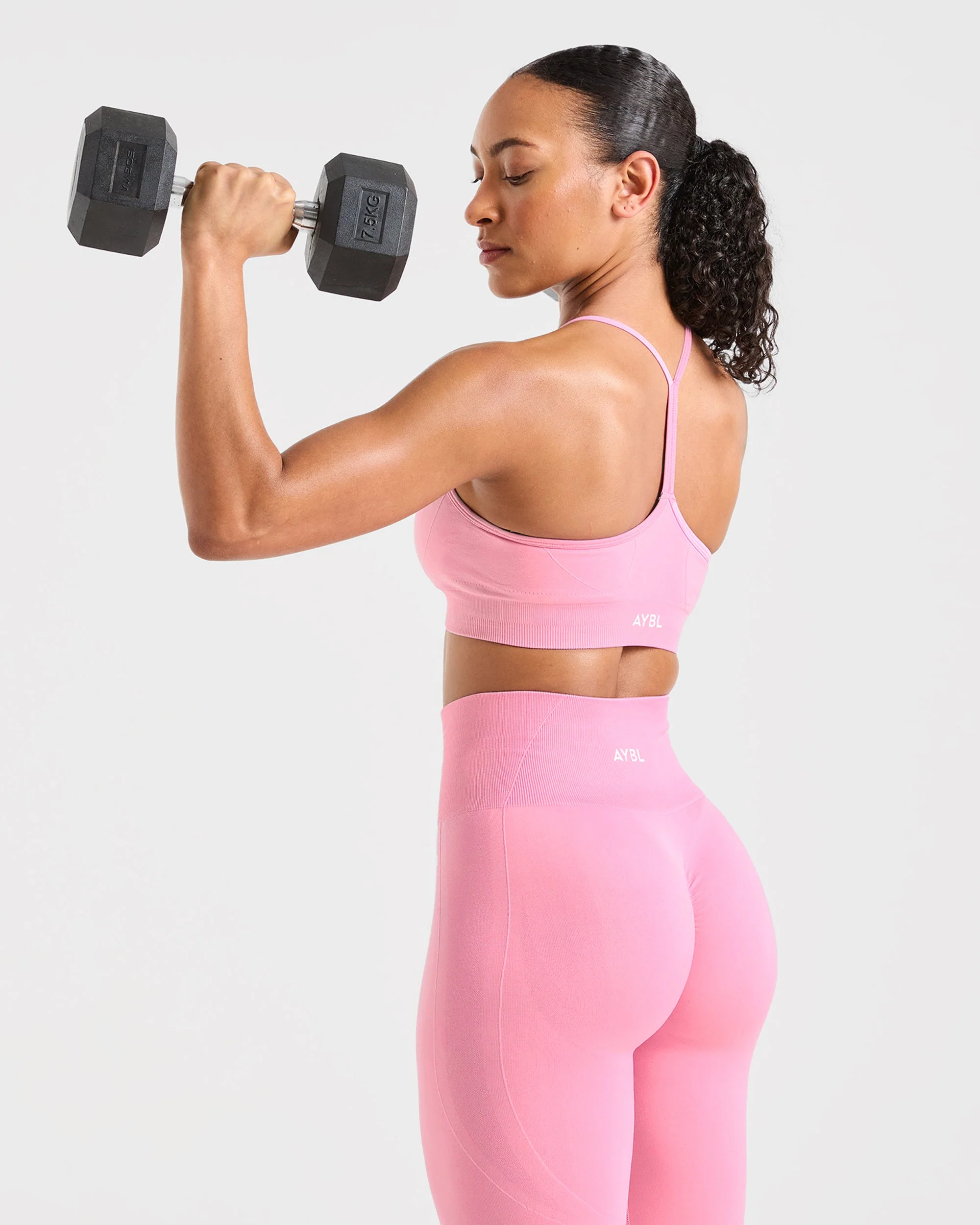 Empower Seamless Sports Bra - Baby Rose - Image 8