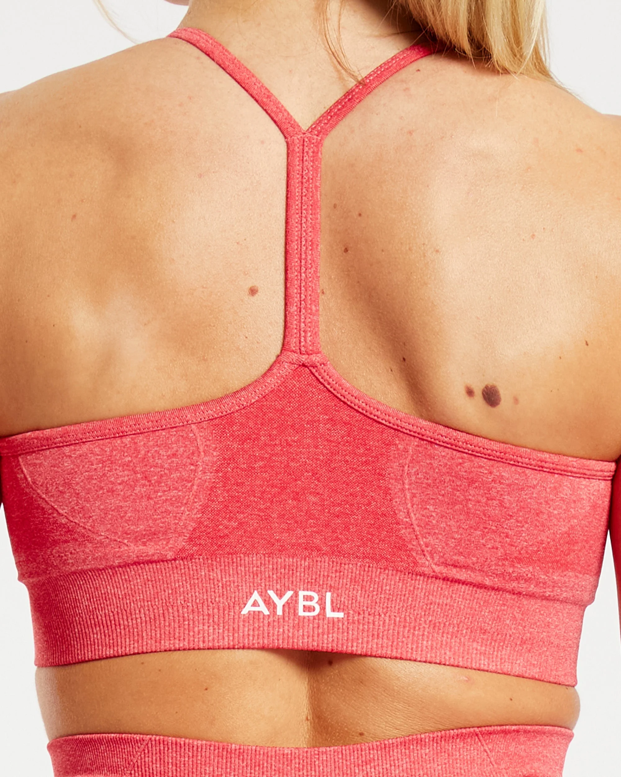 Empower Seamless Sports Bra - Coral Rouge Marl - Image 6