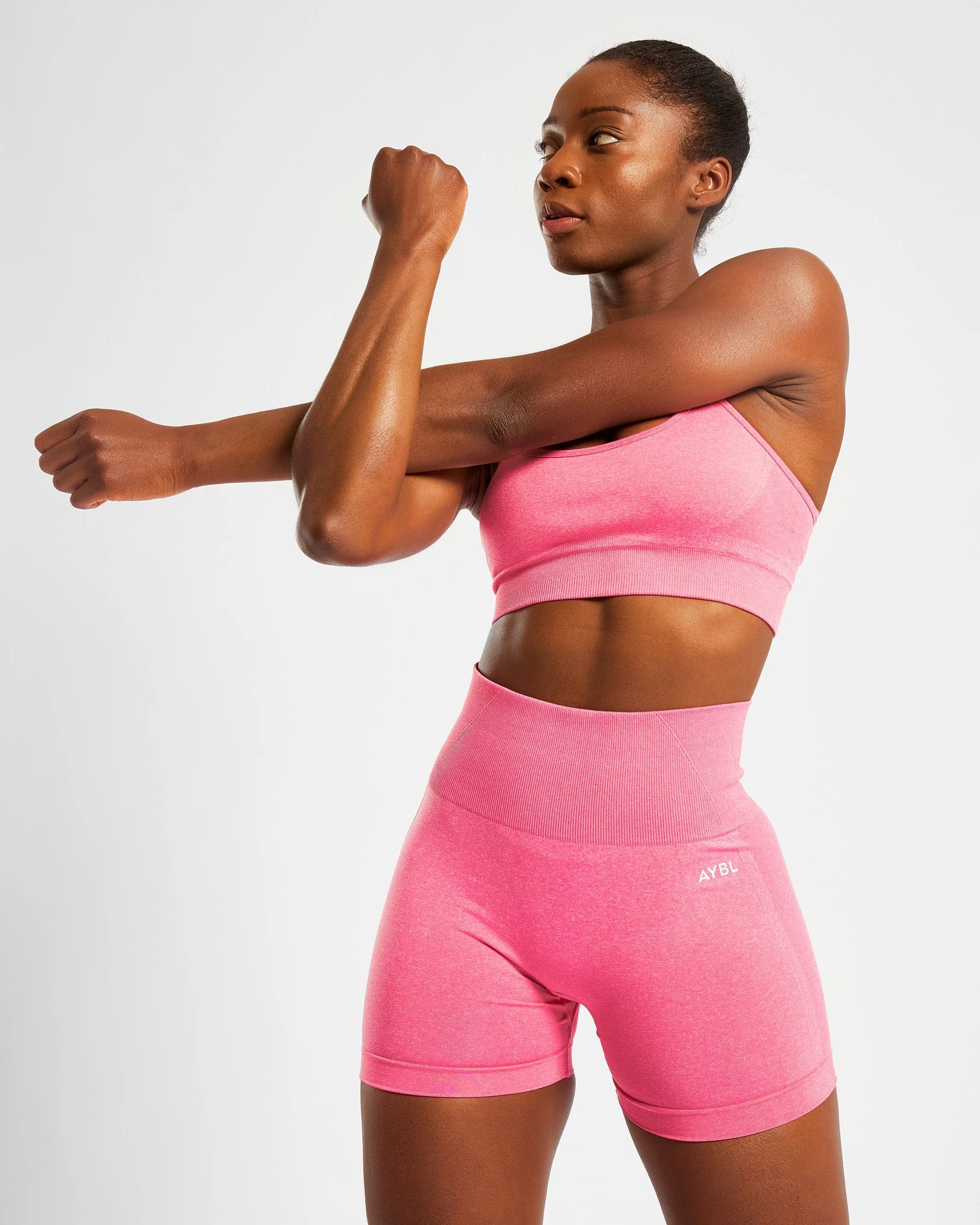 Empower Seamless Sports Bra - Rose Marl - Image 16