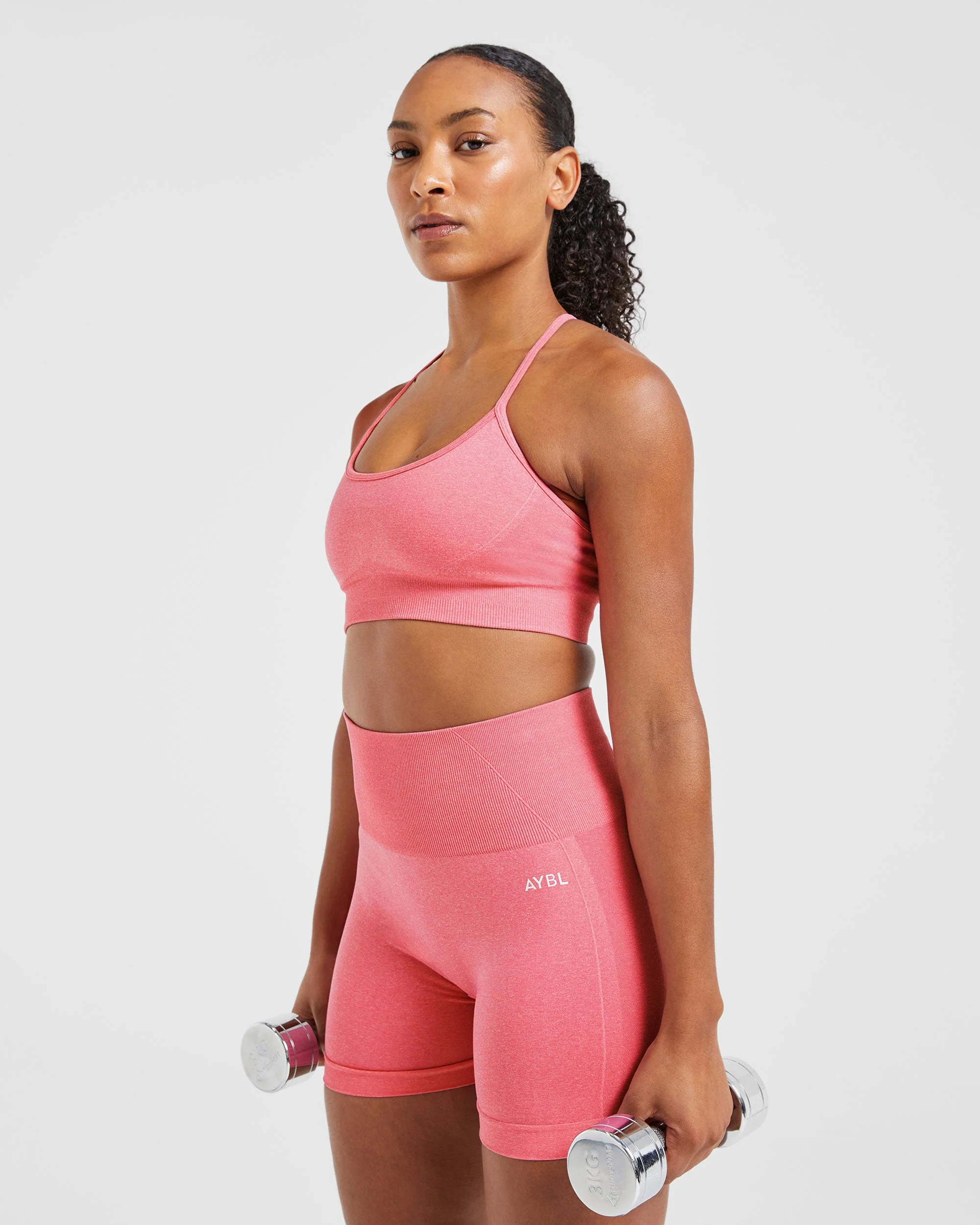 Empower Seamless Sports Bra - Rose Marl - Image 7