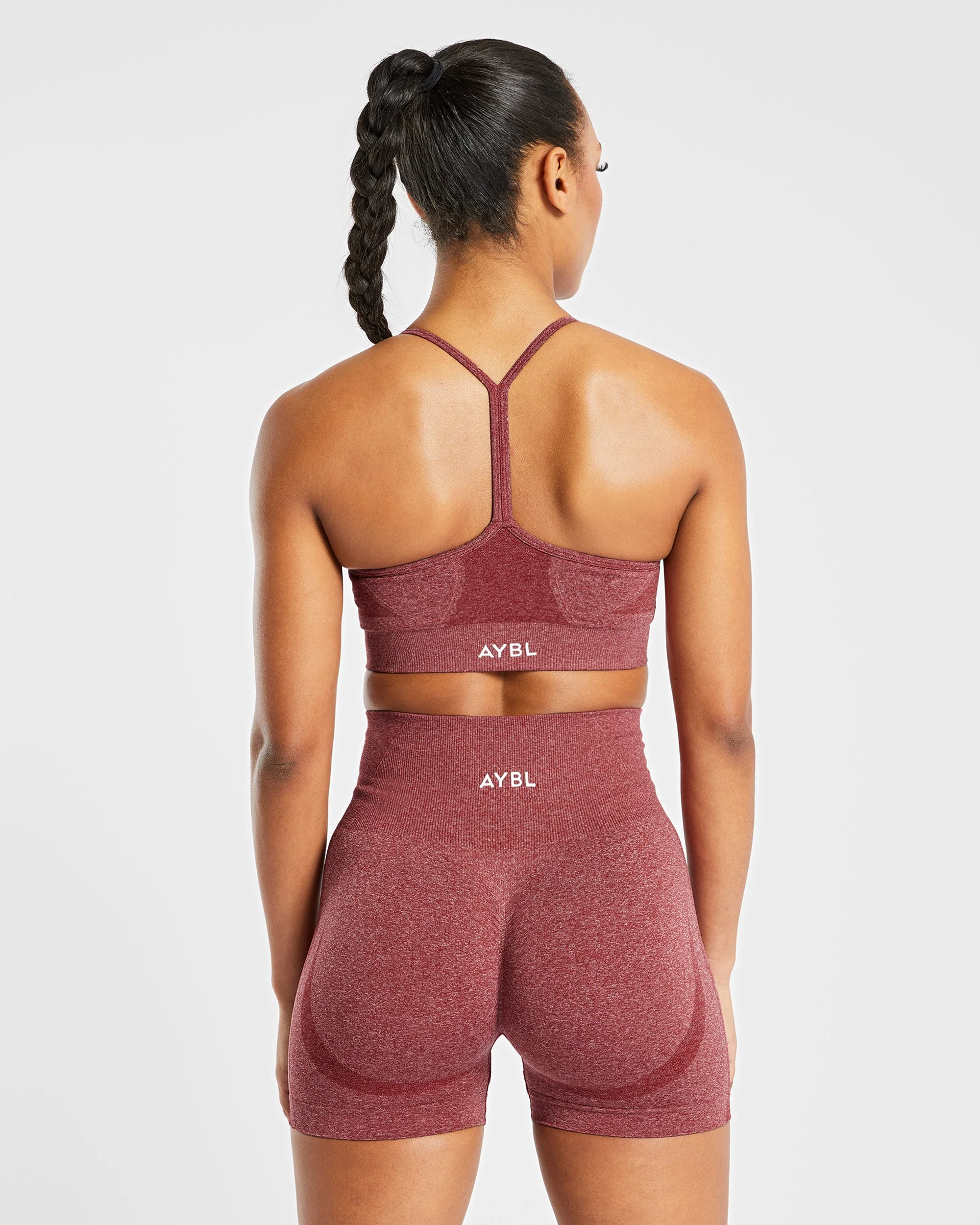 Empower Seamless Sports Bra - Rouge Marl - Image 2