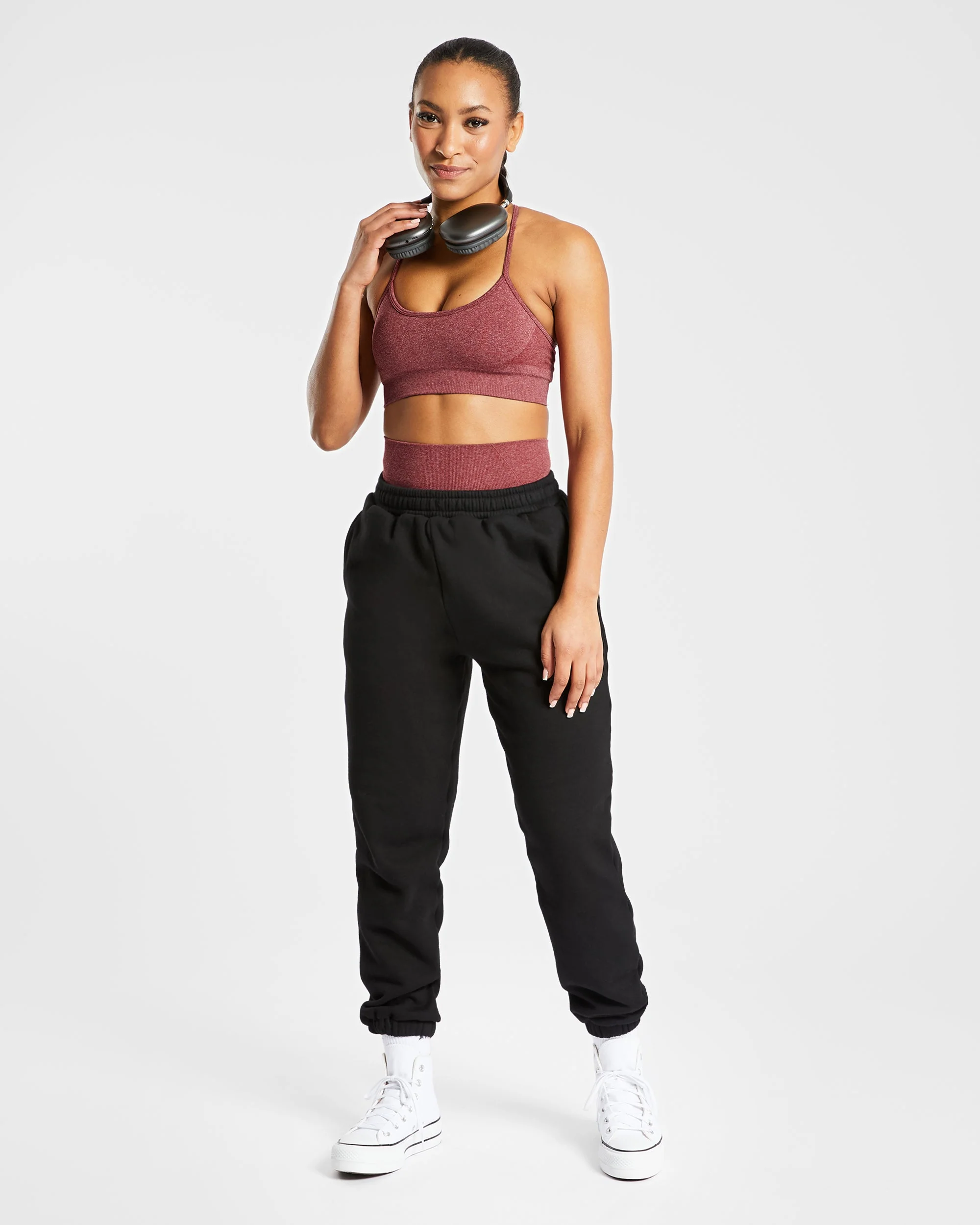 Empower Seamless Sports Bra - Rouge Marl - Image 8