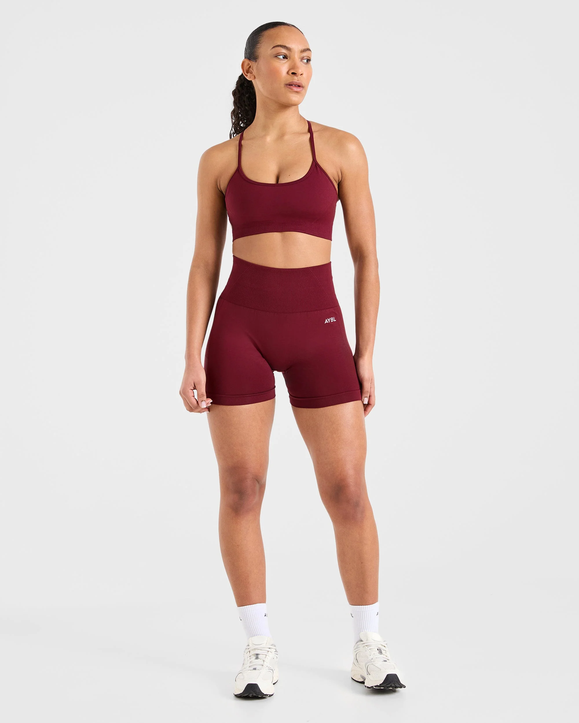 Empower Seamless Sports Bra - Rouge Wine - Image 3