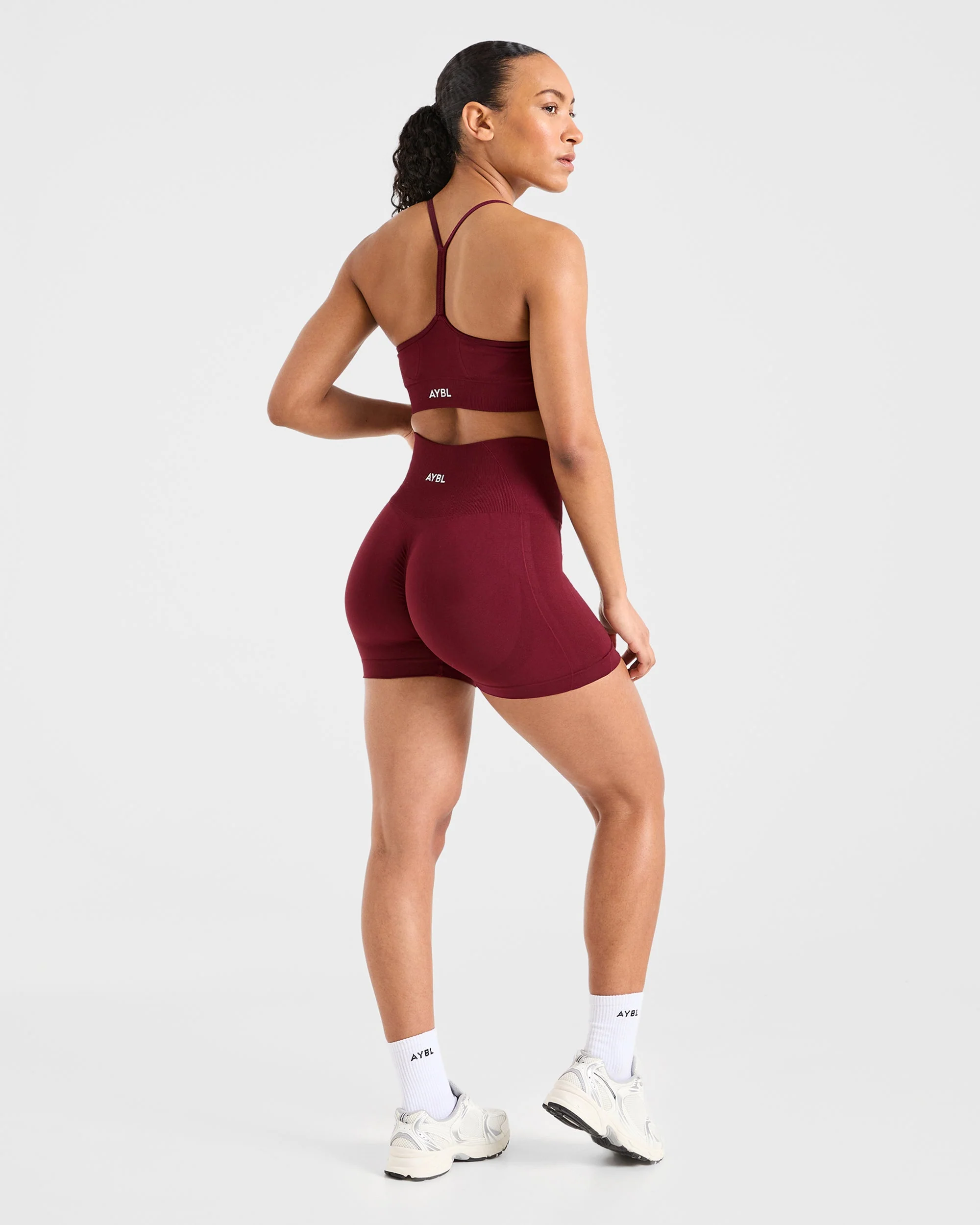 Empower Seamless Sports Bra - Rouge Wine - Image 4