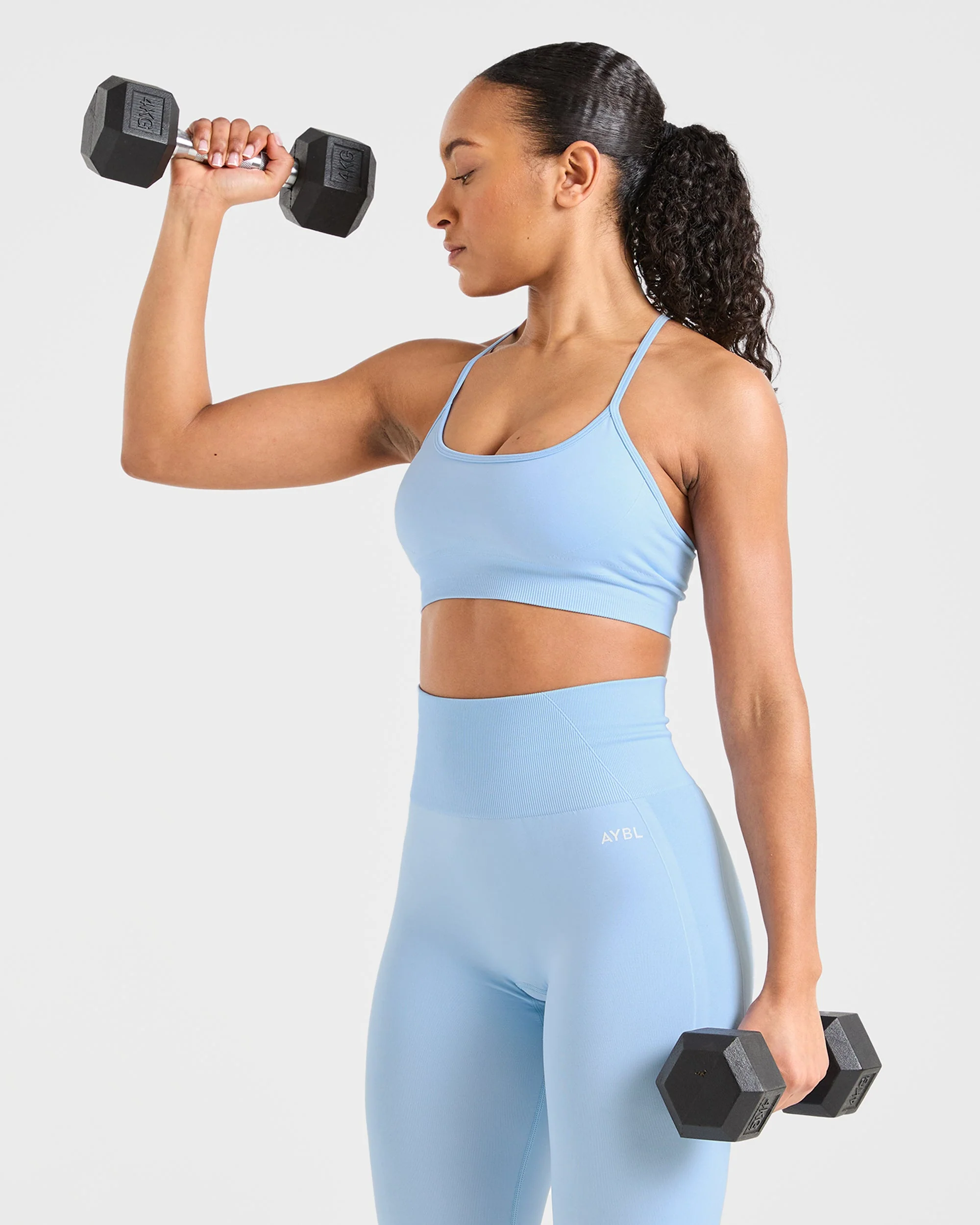 Empower Seamless Sports Bra - Sky Bleu - Image 7
