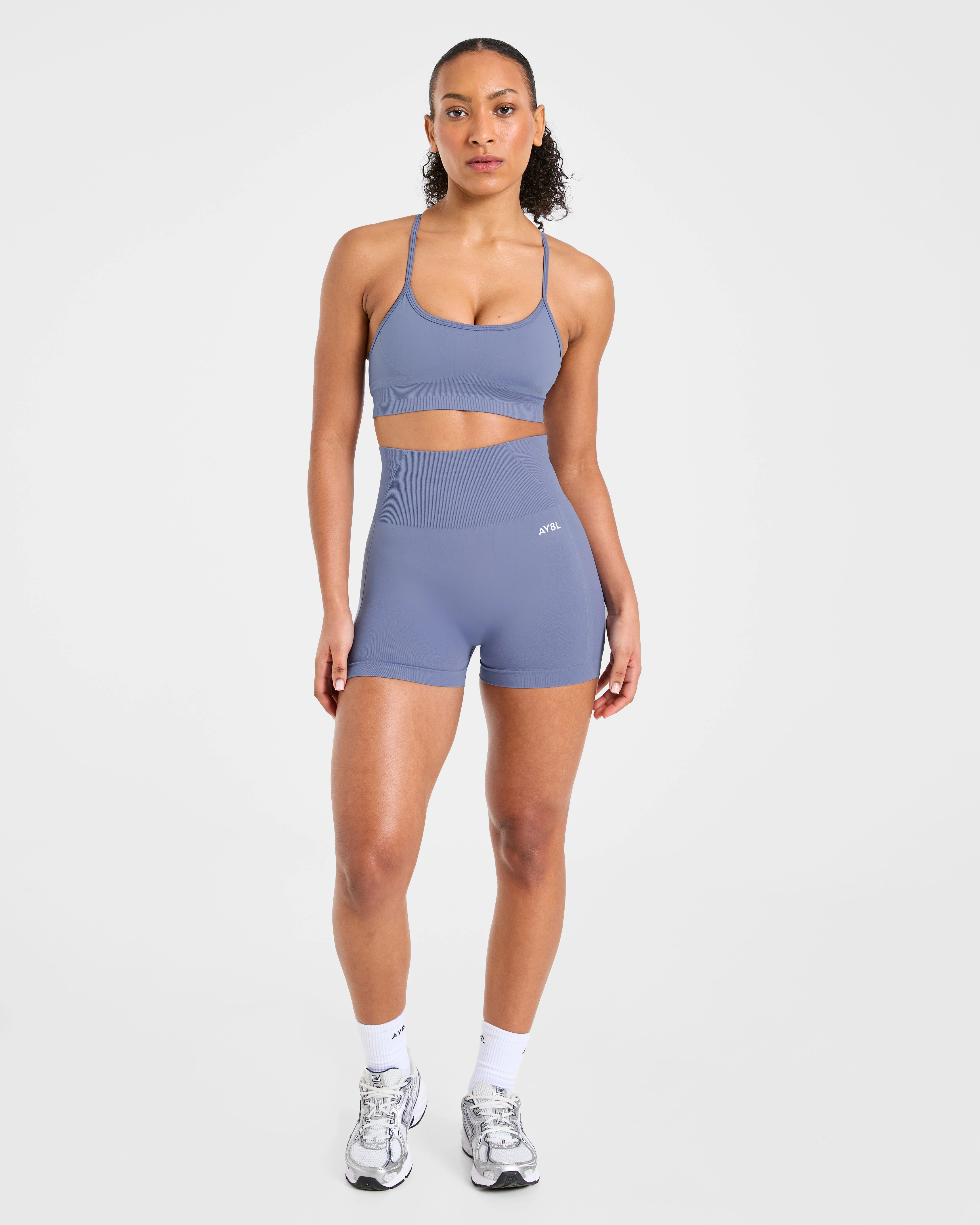 Empower Seamless Sports Bra - Slate Bleu - Image 3