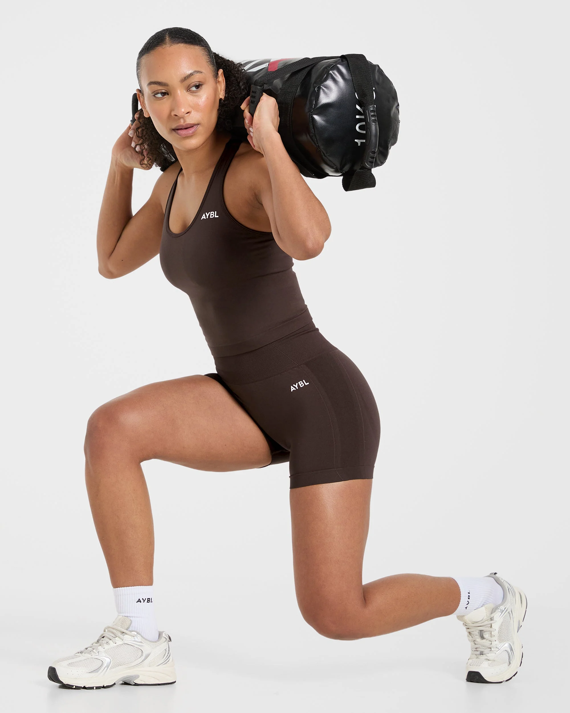 Empower Seamless Tank Top - Cocoa Brun - Image 8