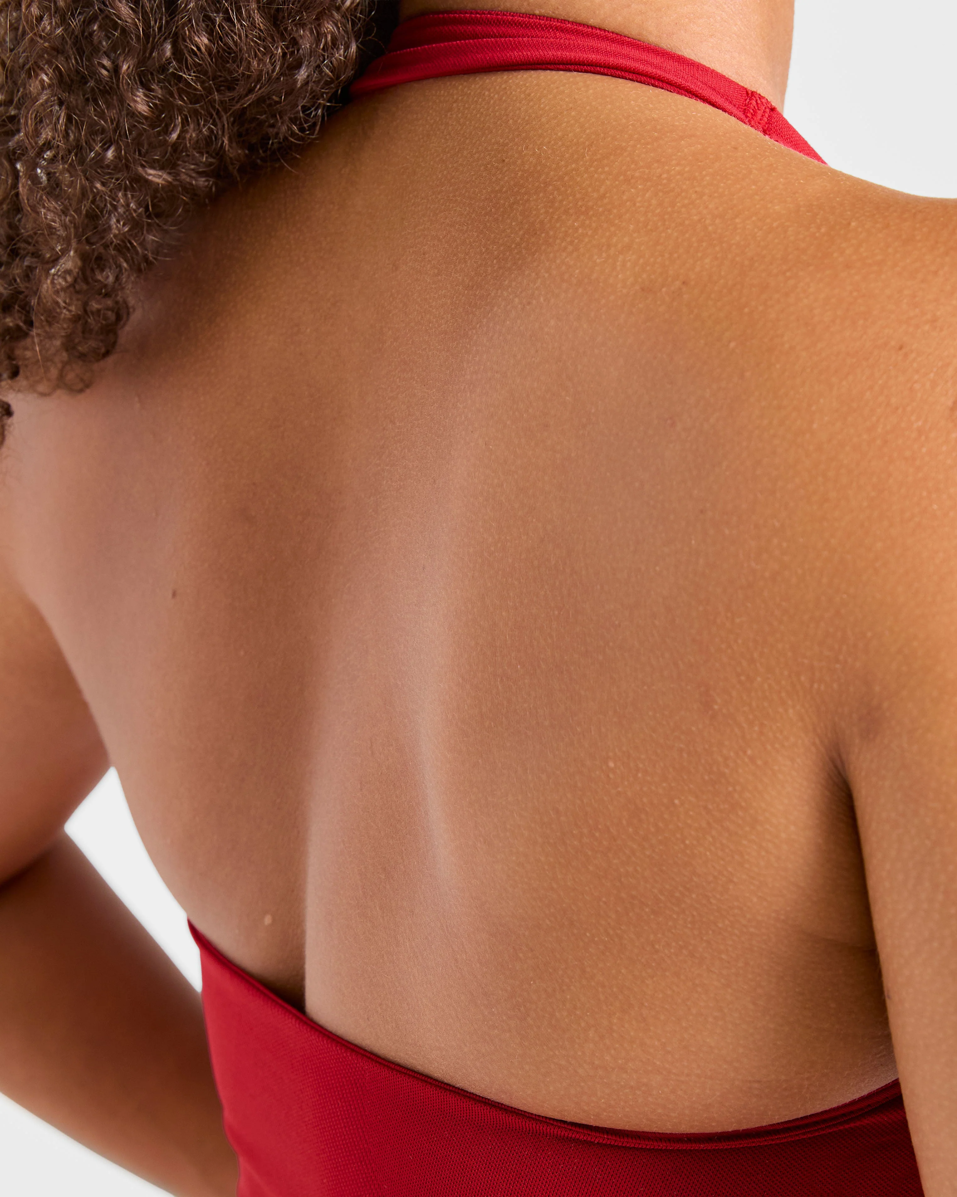 Enhance Seamless Halterneck Top - Rouge - Image 6