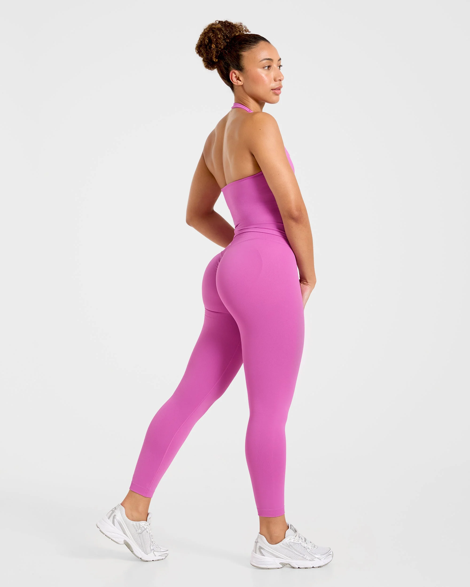 Enhance Seamless Halterneck Top - Summer Violet - Image 4