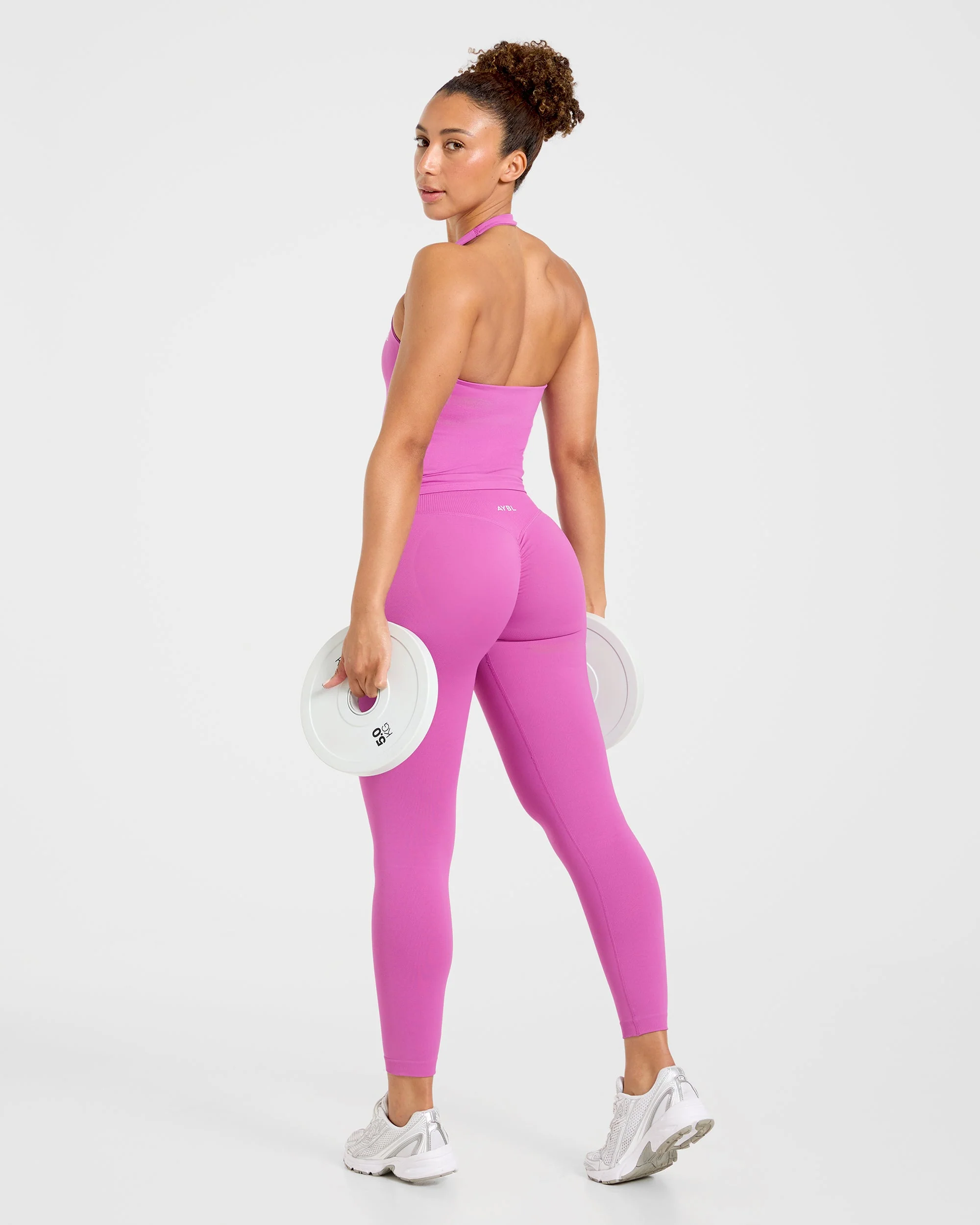Enhance Seamless Halterneck Top - Summer Violet - Image 7