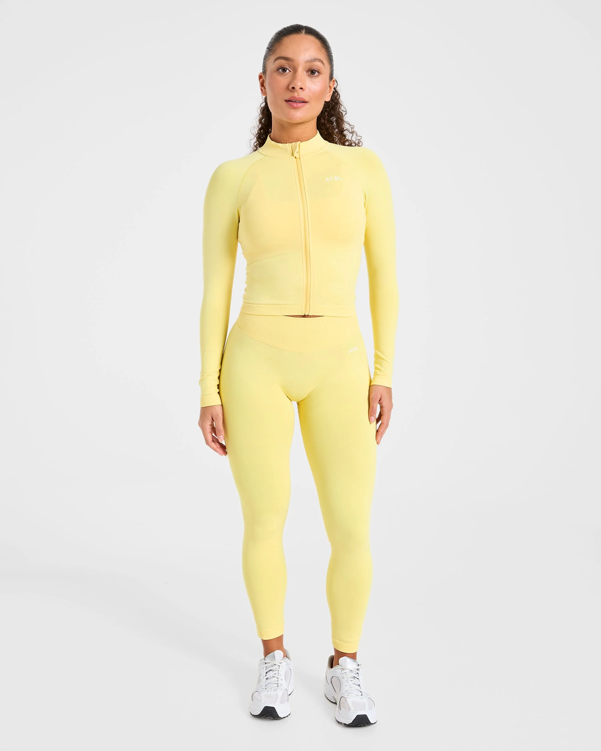 Enhance Seamless Jacket - Bright Jaune - Image 3