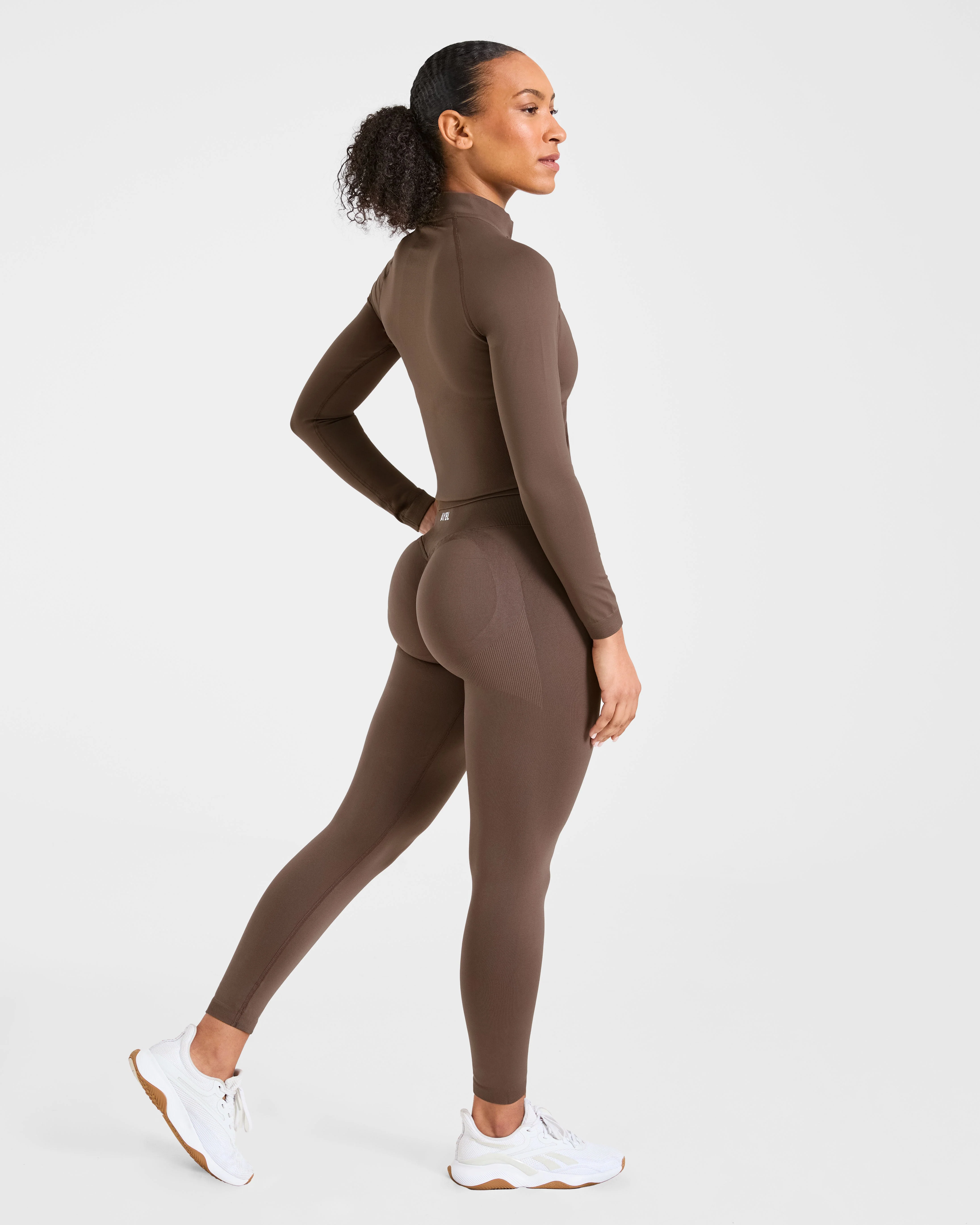 Enhance Seamless Jacket - Marron - Image 4