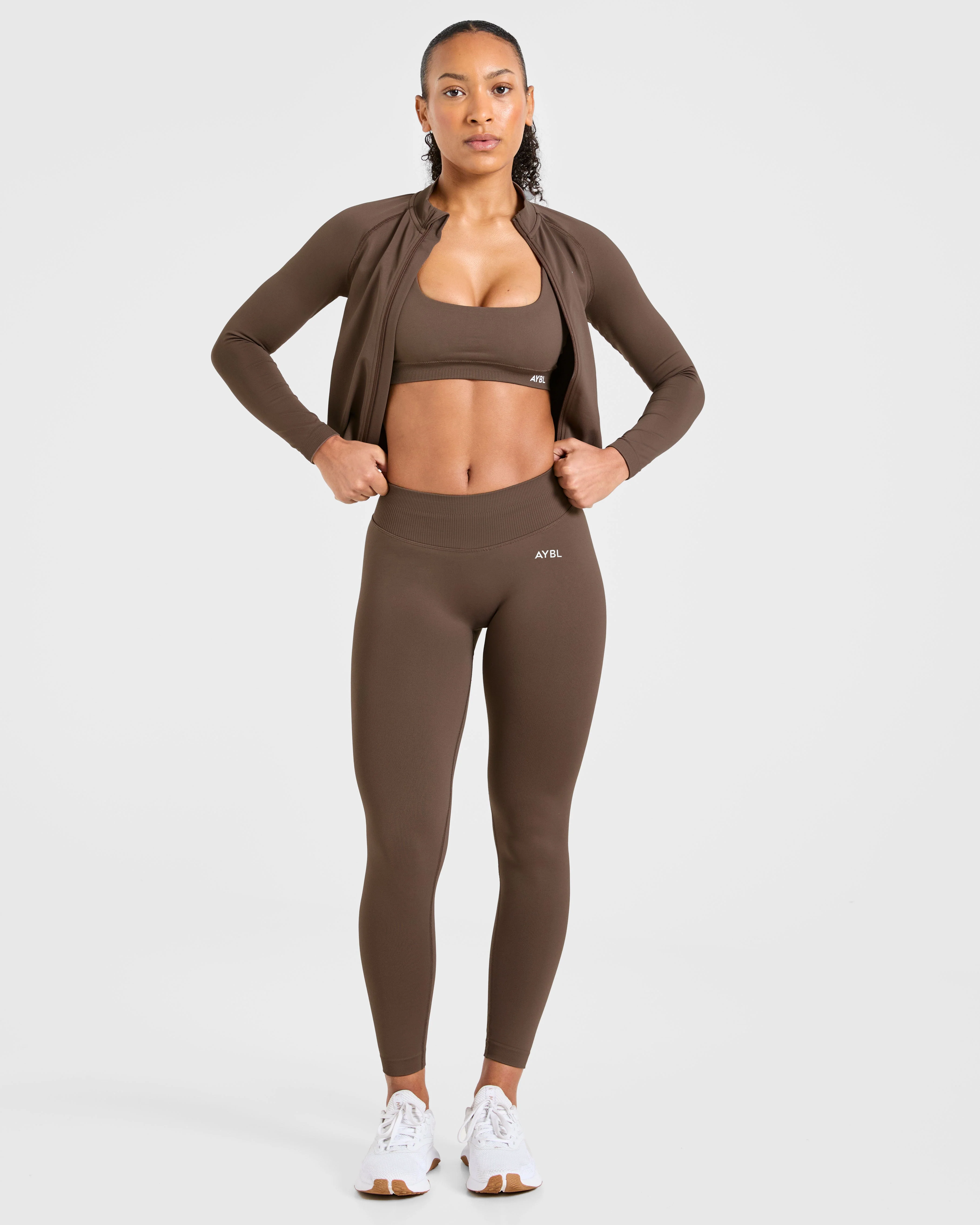 Enhance Seamless Jacket - Marron - Image 7