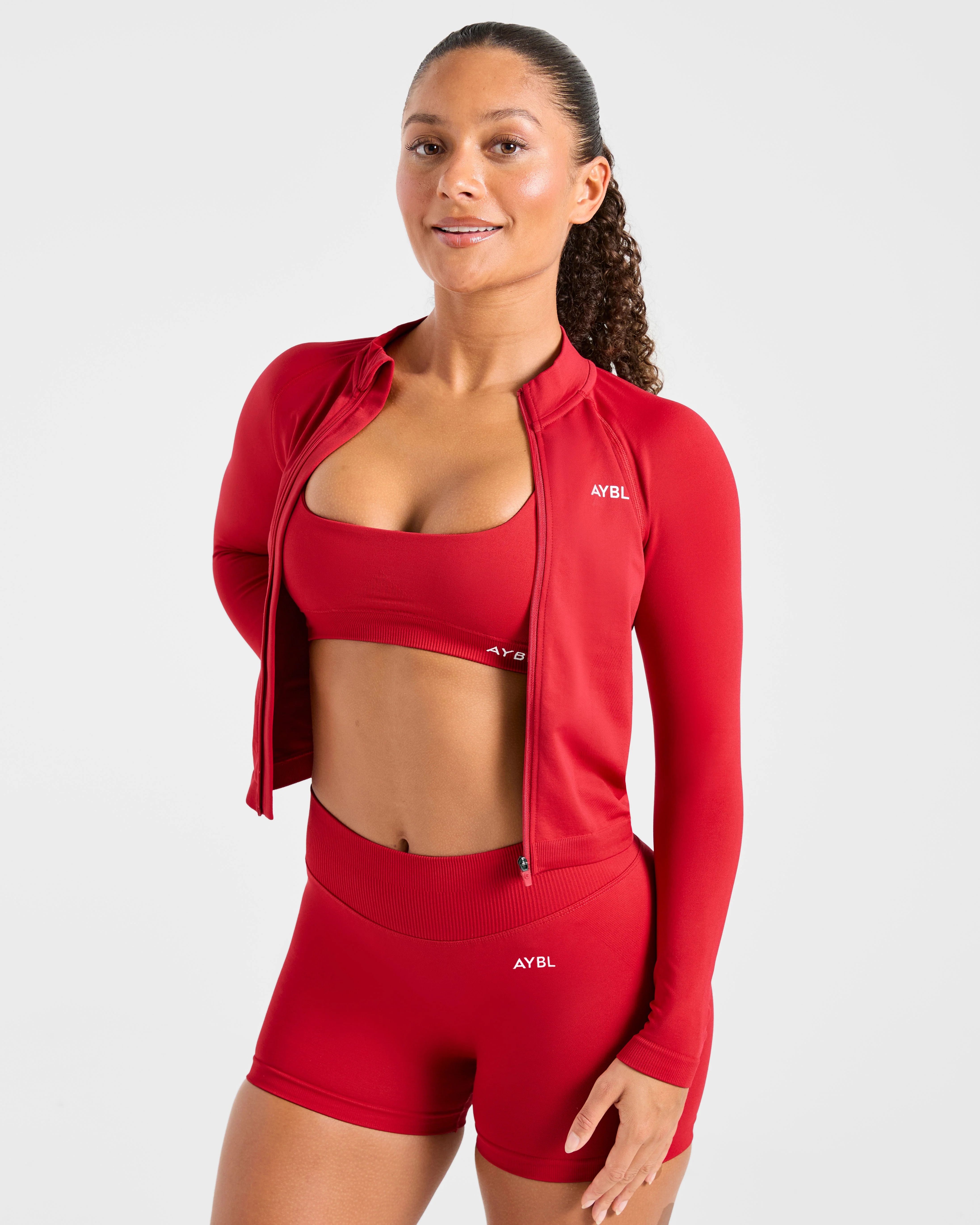 Enhance Seamless Jacket - Rouge - Image 7