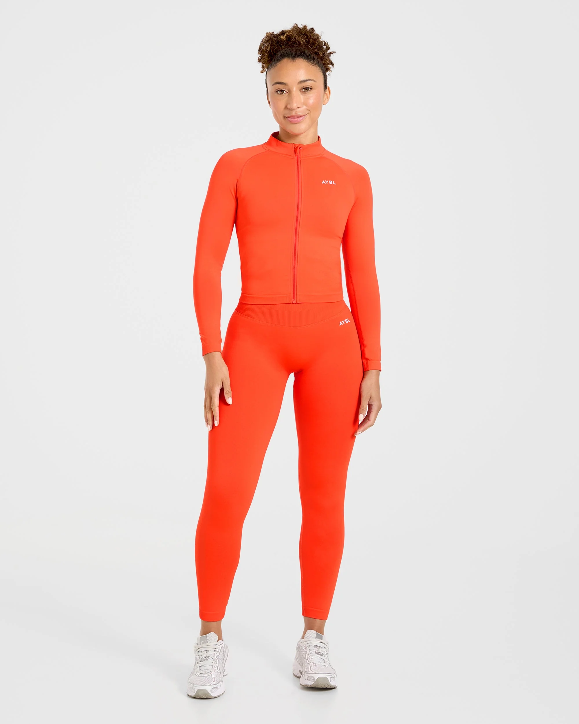 Enhance Seamless Jacket - Summer Orange - Image 3
