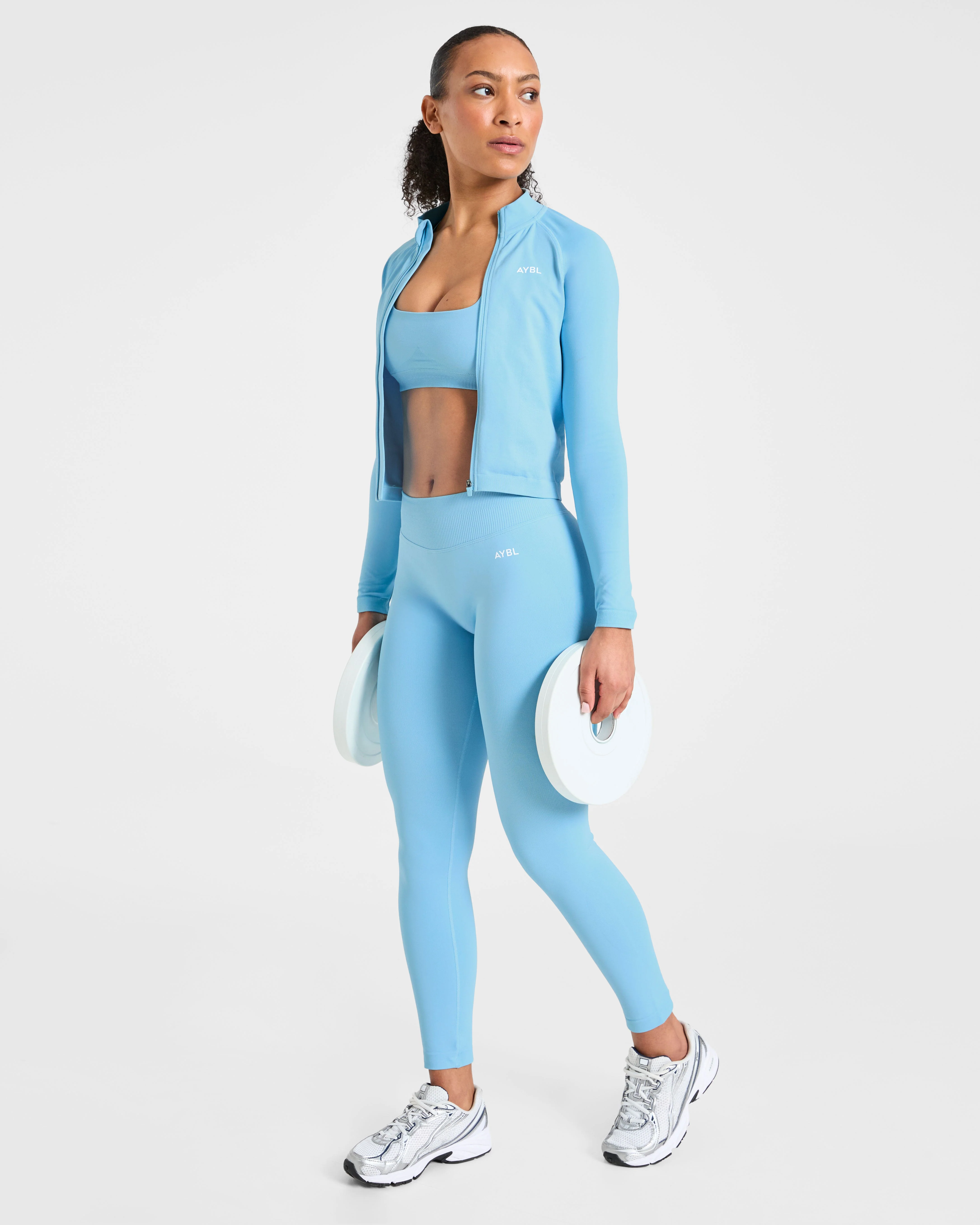 Enhance Seamless Leggings - Powder Bleu - Image 8