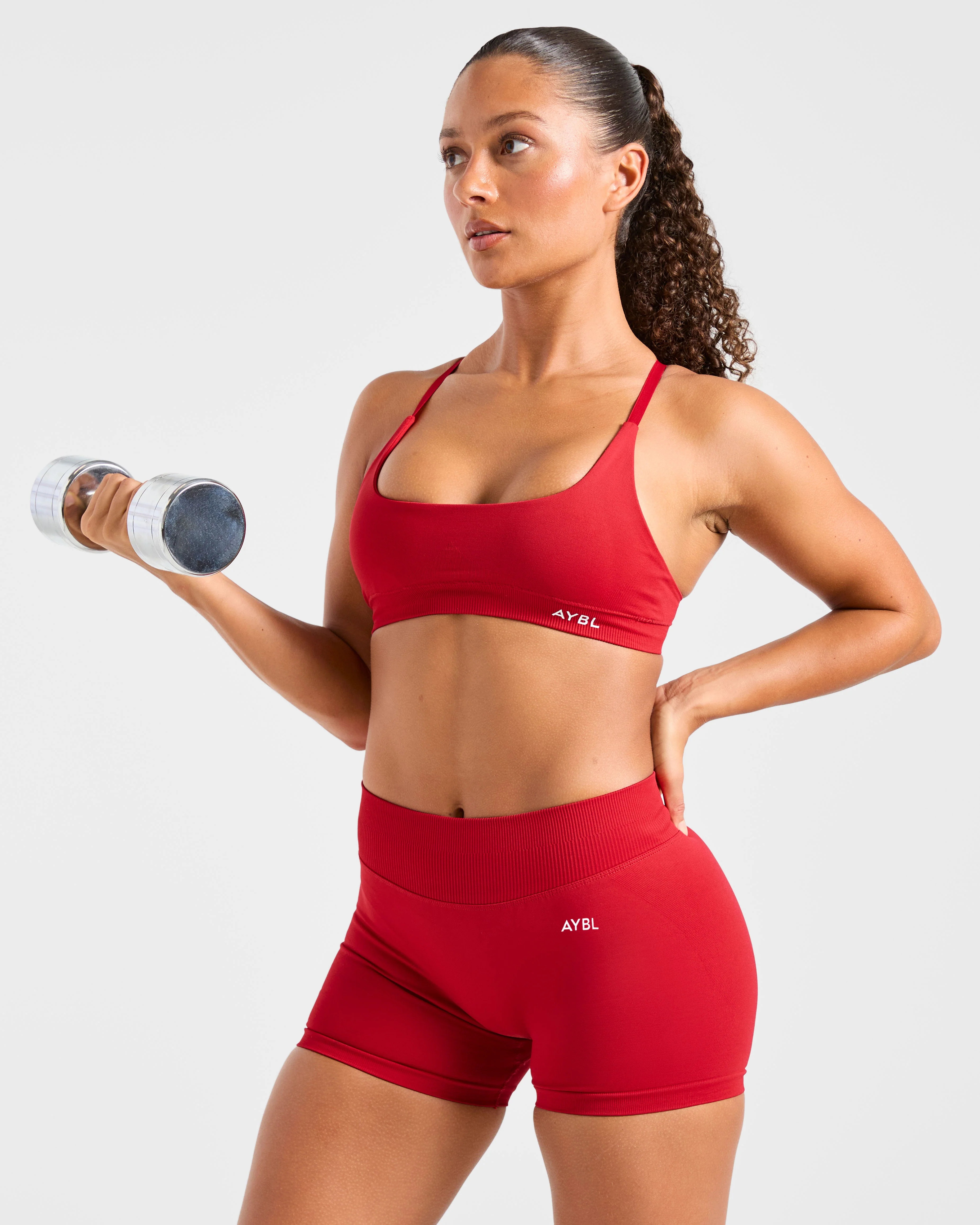 Enhance Seamless Shorts | 3.5" - Rouge - Image 7