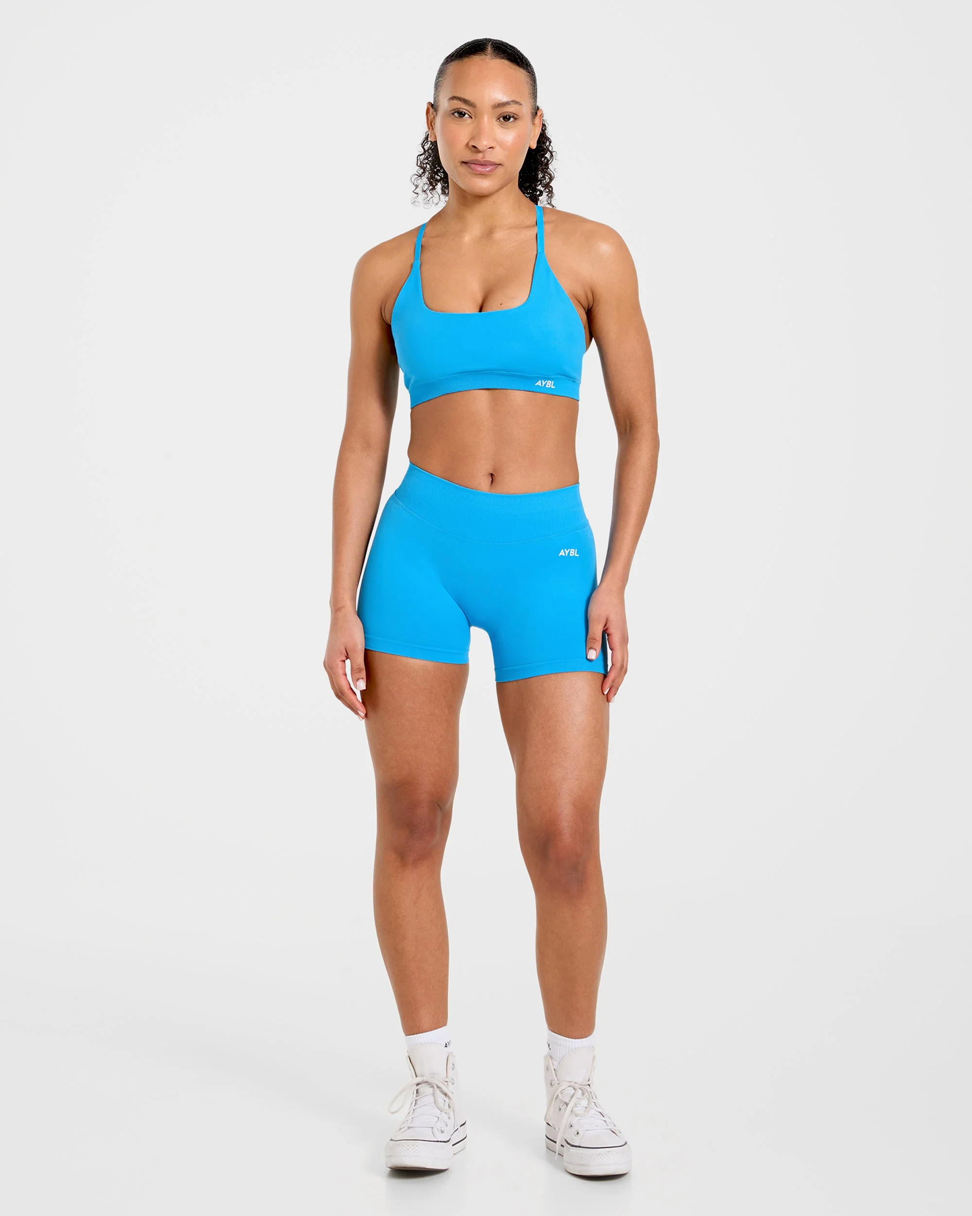 Enhance Seamless Shorts | 3.5" - Summer Cobalt - Image 4