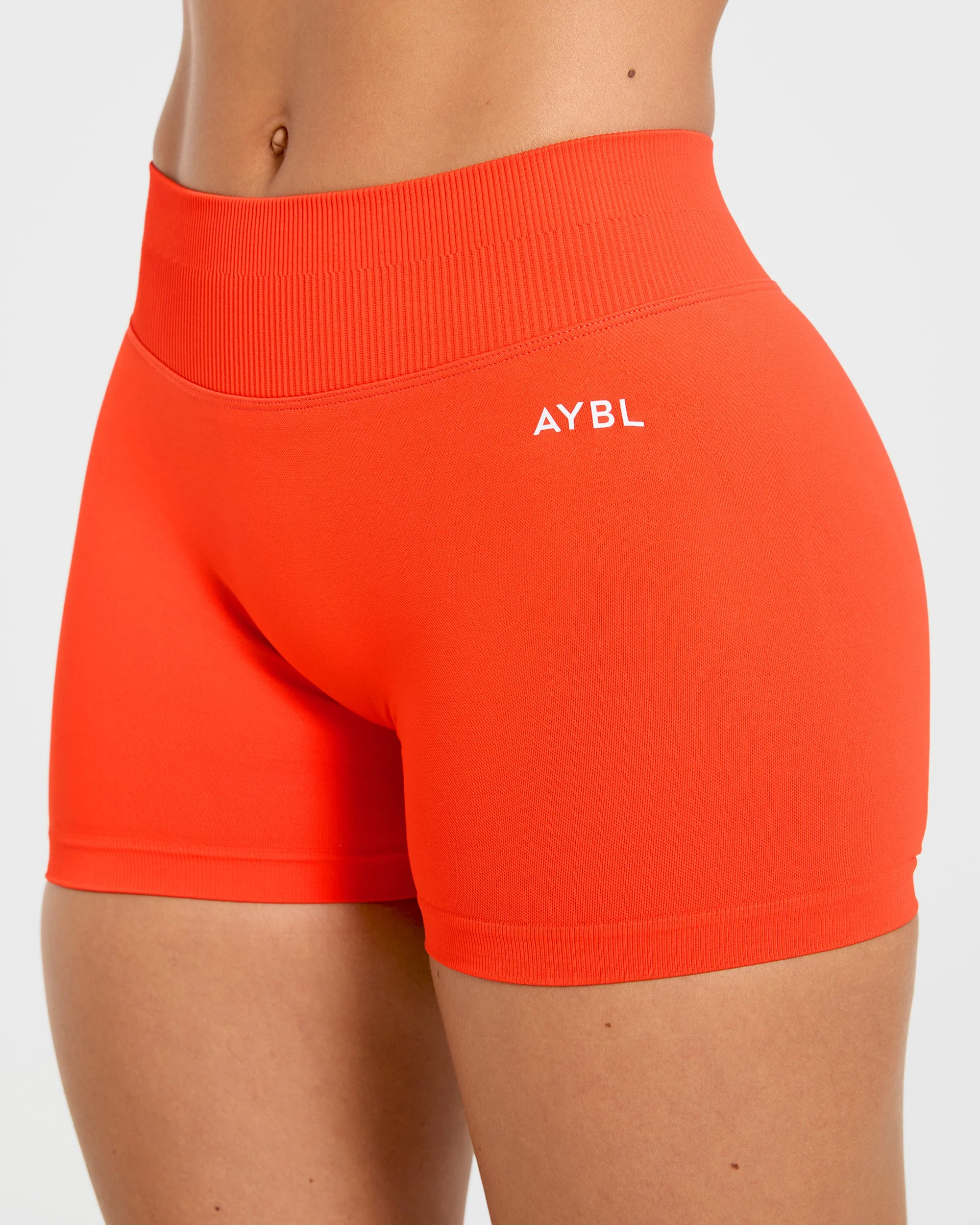 Enhance Seamless Shorts | 3.5" - Summer Orange - Image 5