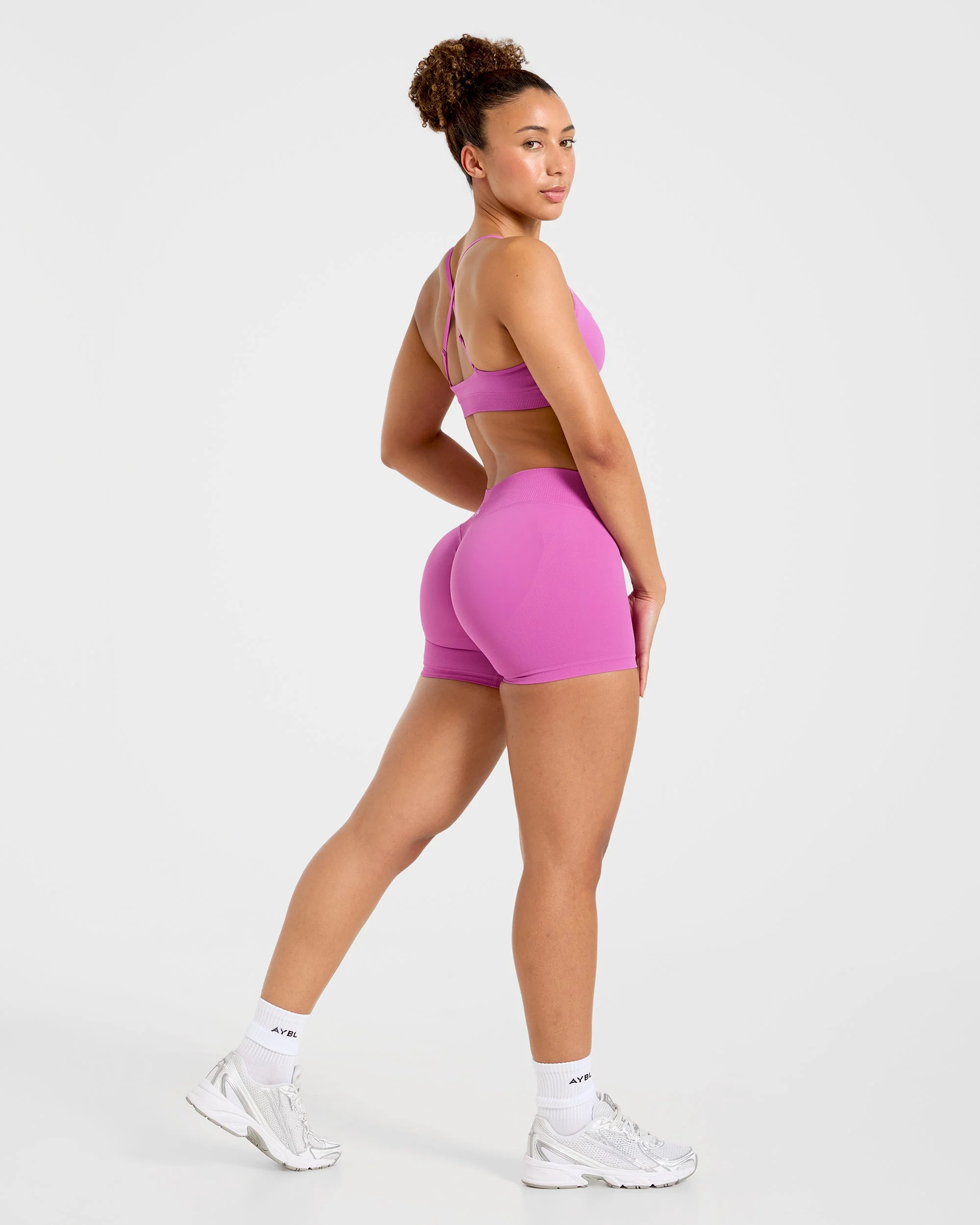 Enhance Seamless Shorts | 3.5" - Summer Violet - Image 3