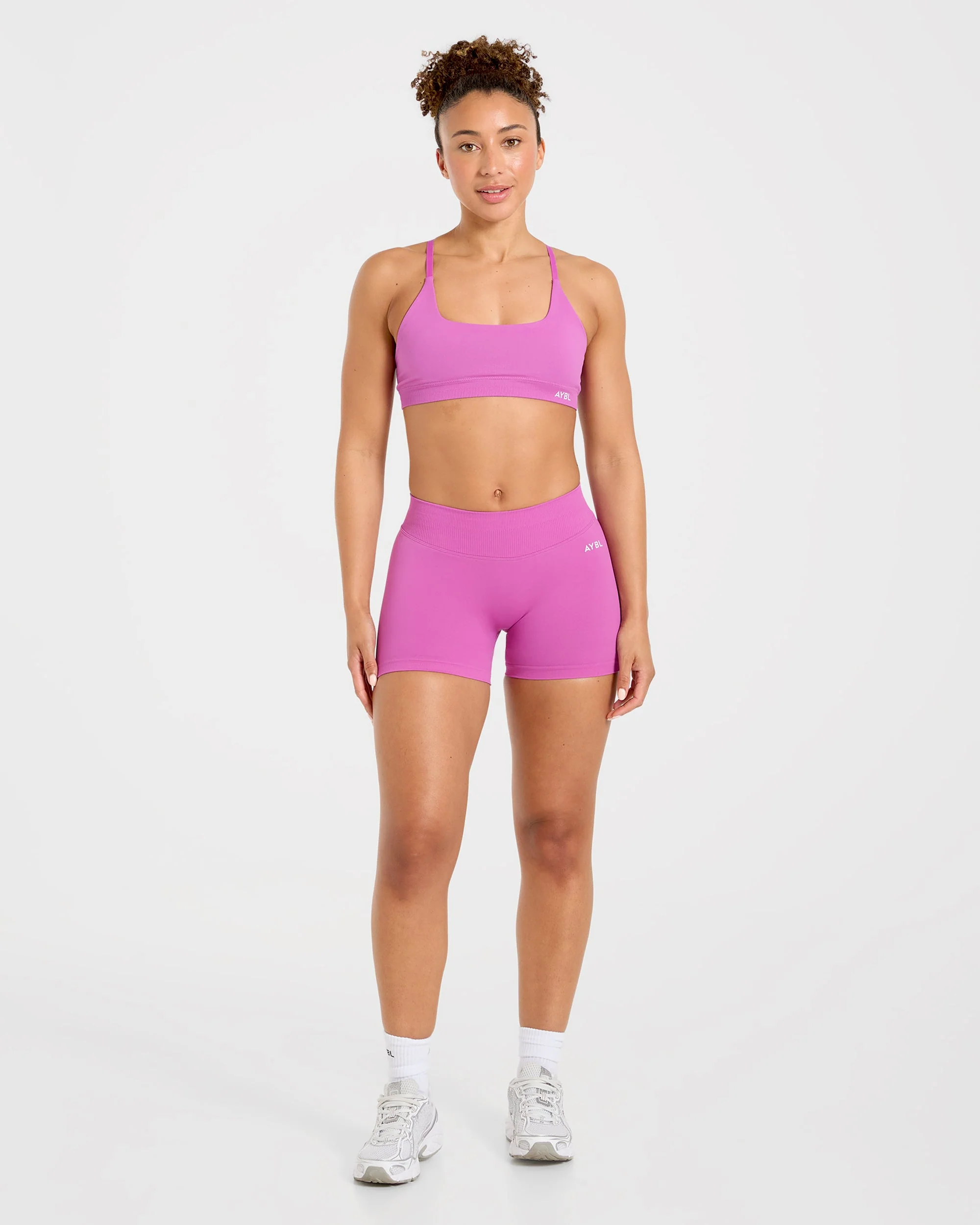 Enhance Seamless Shorts | 3.5" - Summer Violet - Image 4