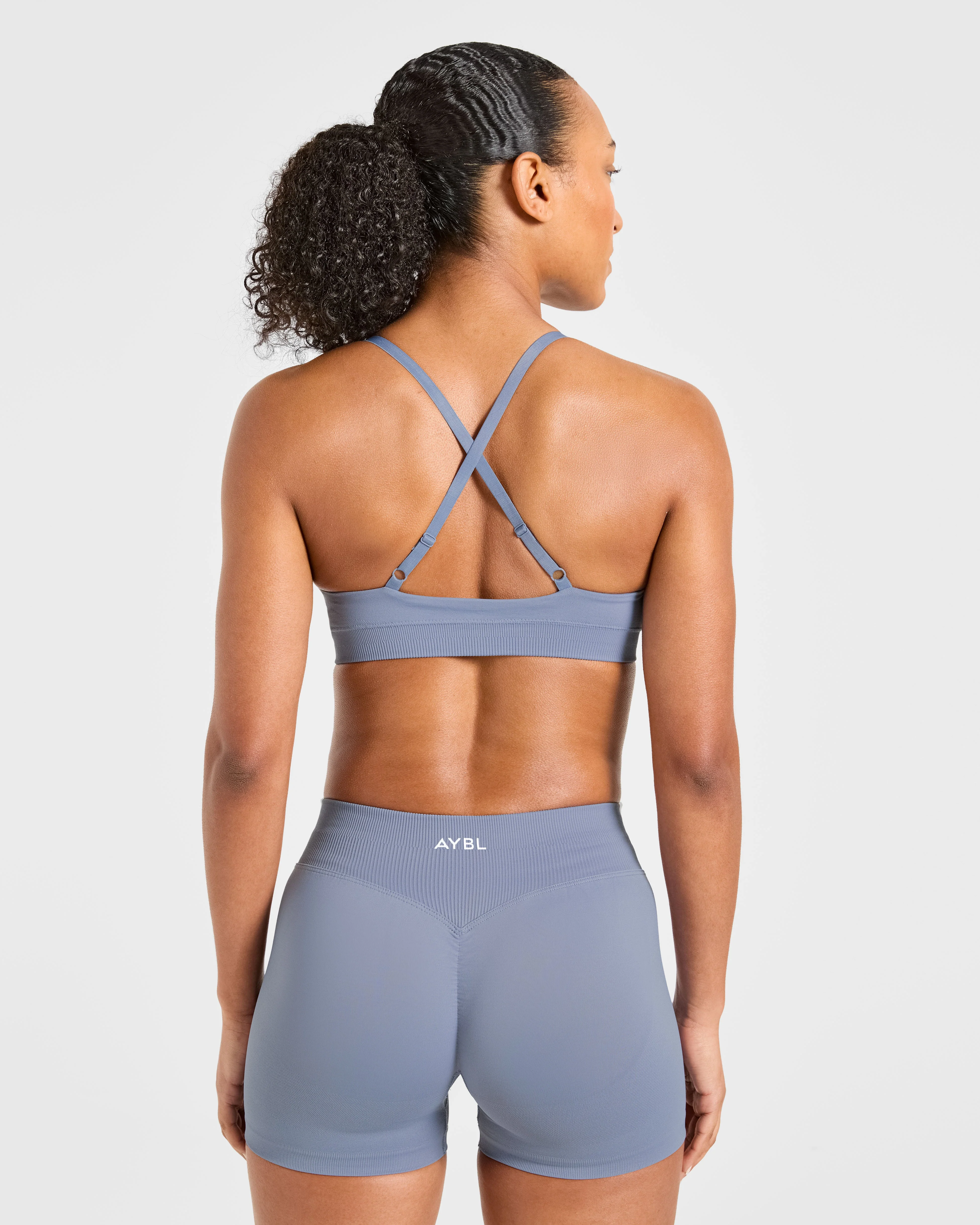 Enhance Seamless Sports Bra - Slate Bleu - Image 2