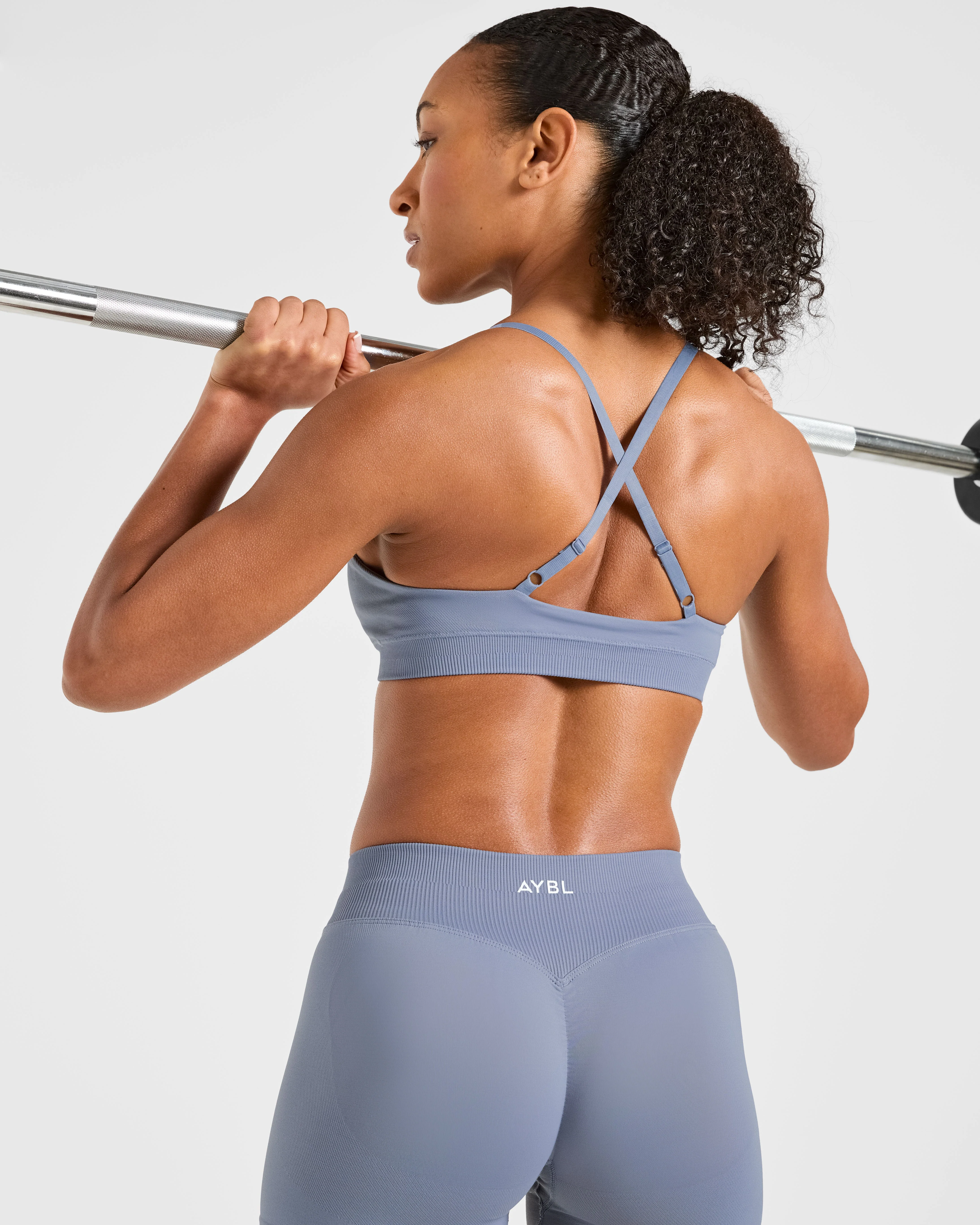 Enhance Seamless Sports Bra - Slate Bleu - Image 8