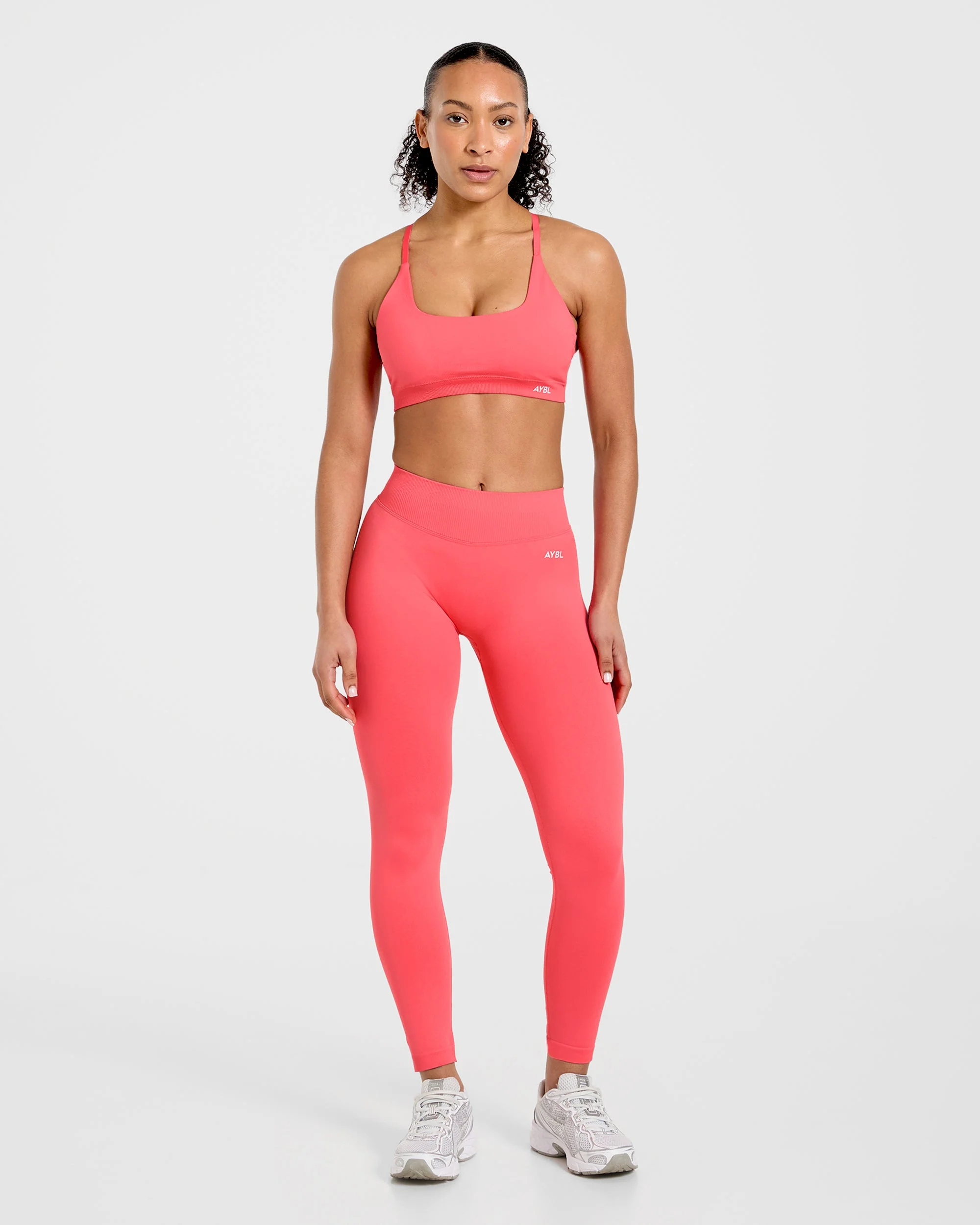 Enhance Seamless Sports Bra - Summer Coral - Image 3