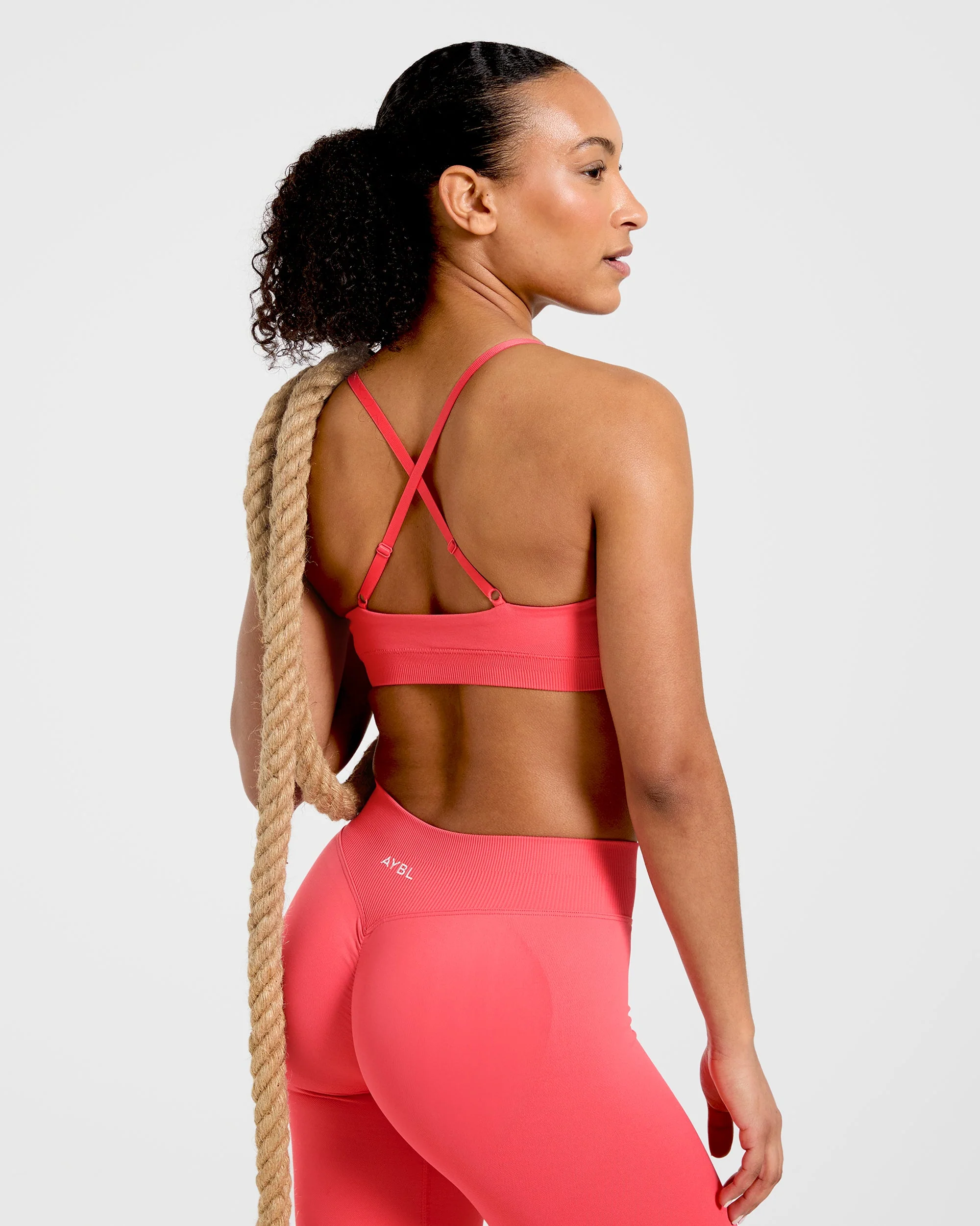 Enhance Seamless Sports Bra - Summer Coral - Image 7