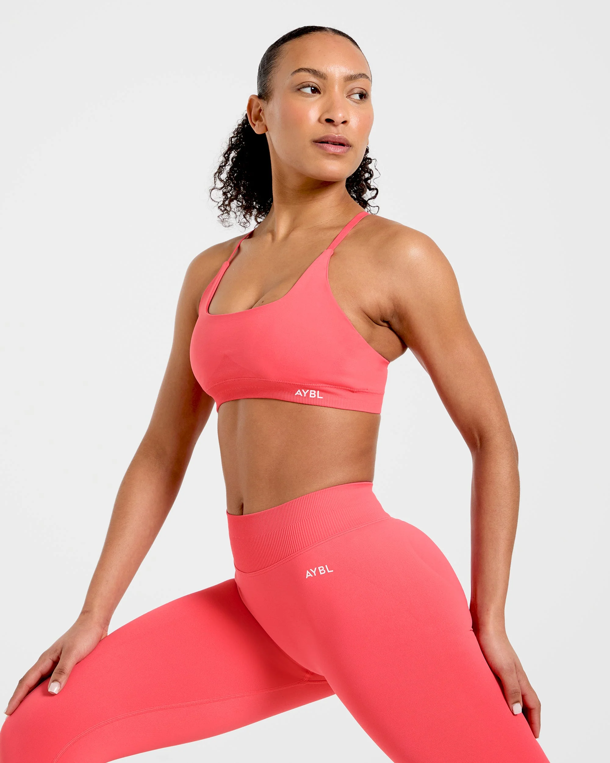 Enhance Seamless Sports Bra - Summer Coral - Image 8