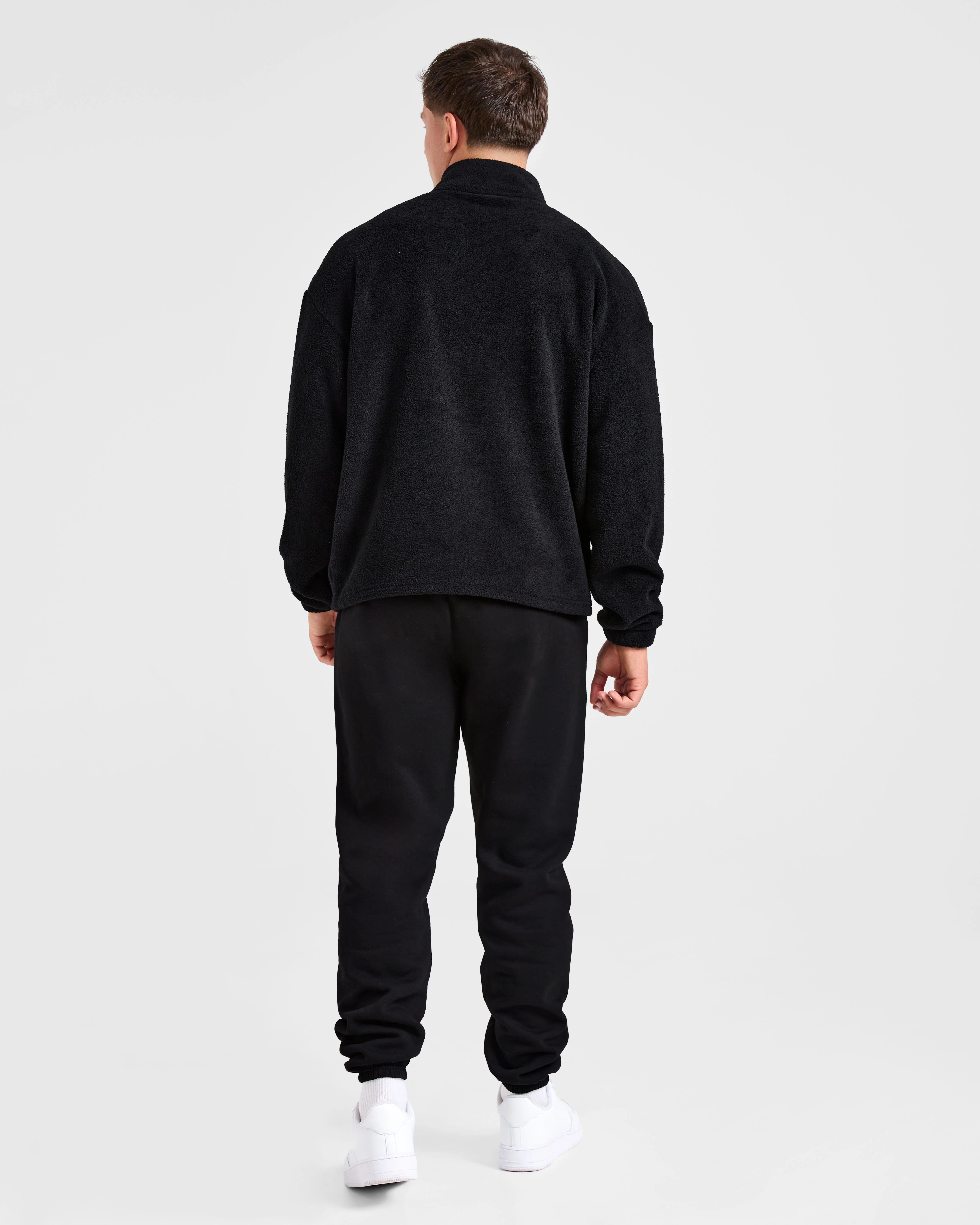 Essential 1/4 Zip Fleece - Noir - Image 4