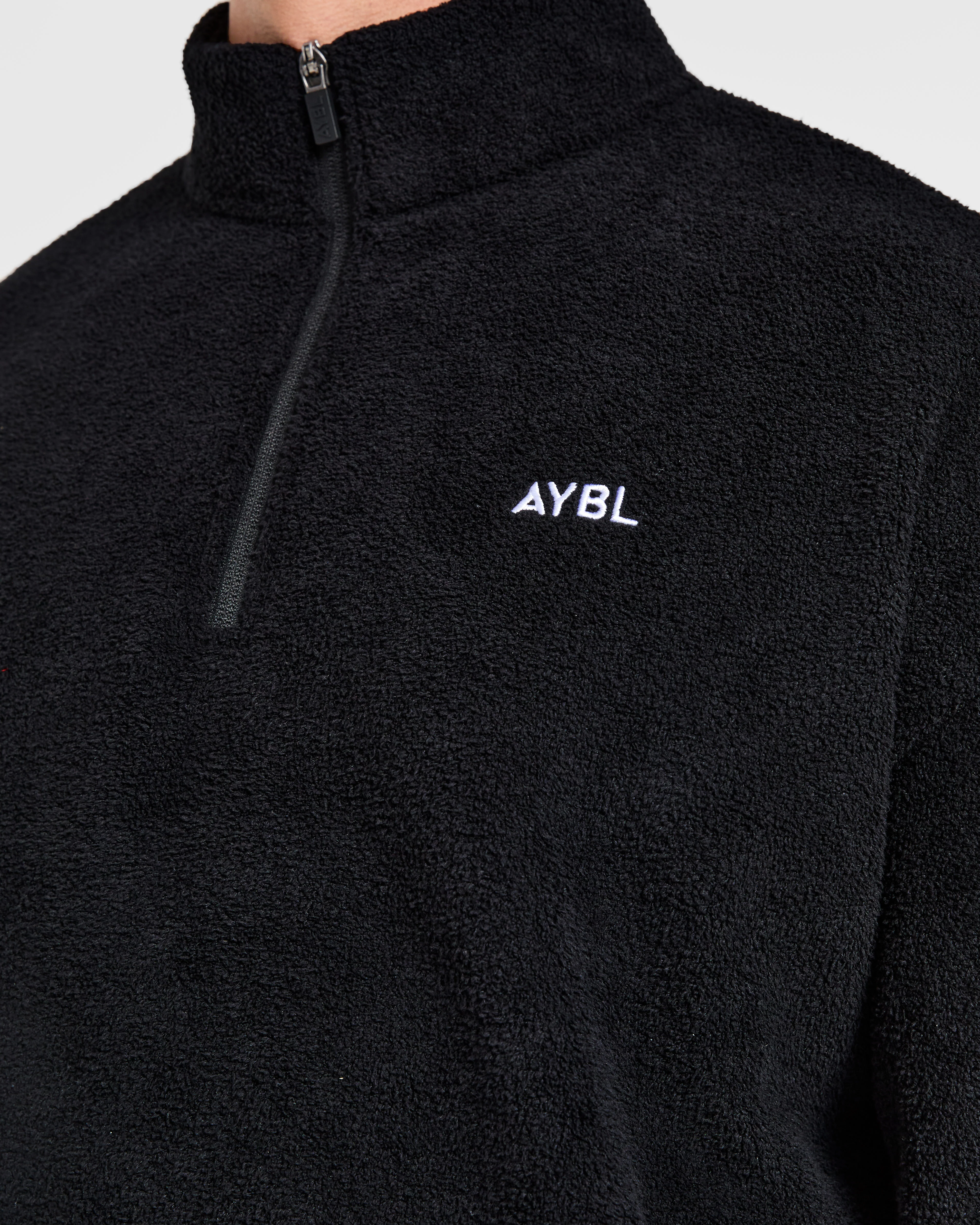 Essential 1/4 Zip Fleece - Noir - Image 5