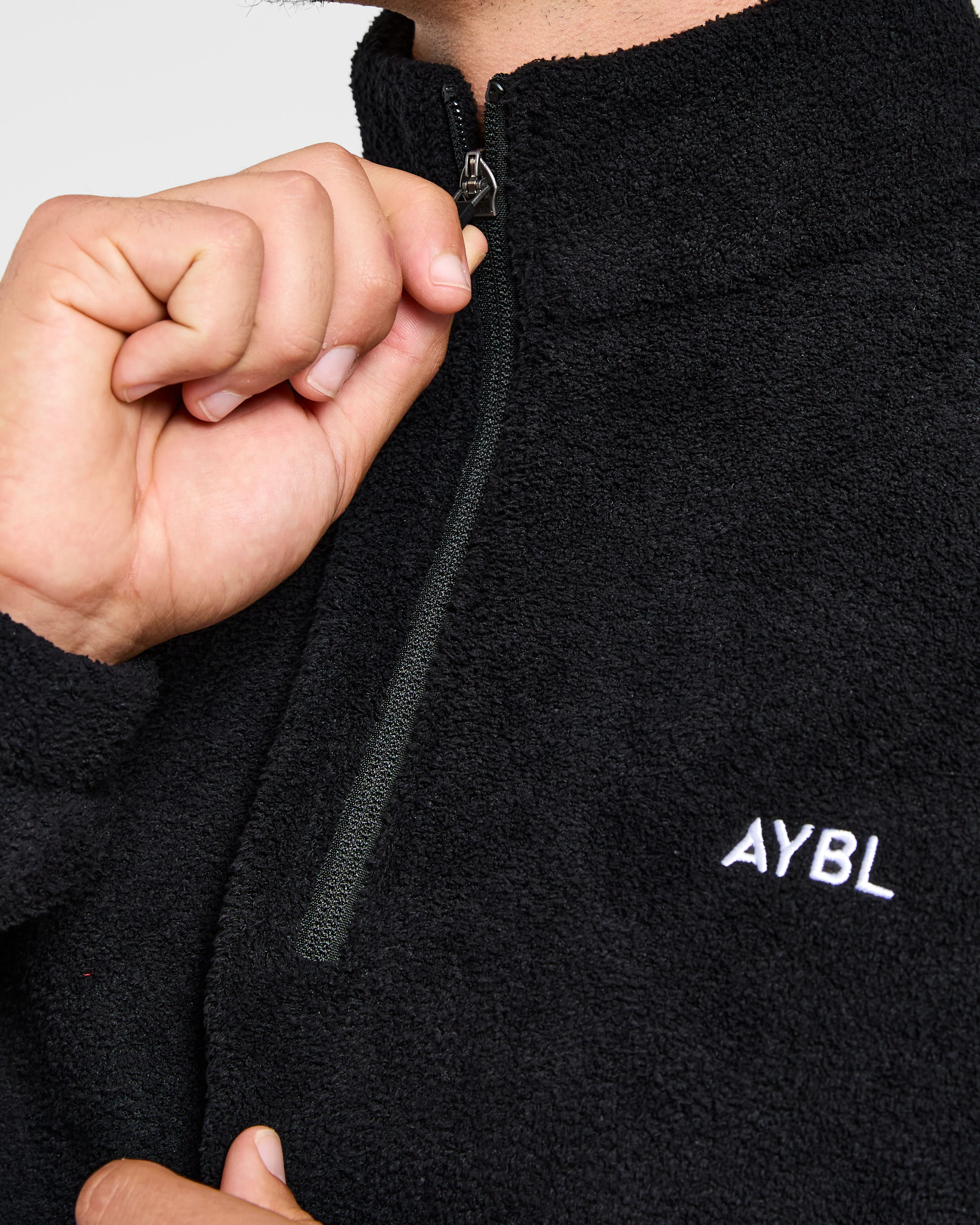 Essential 1/4 Zip Fleece - Noir - Image 6