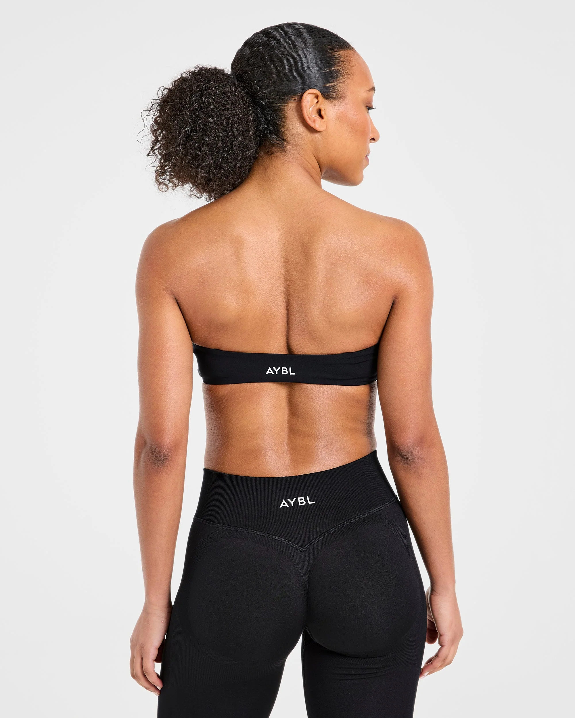 Essential Bandeau Sports Bra - Noir - Image 2
