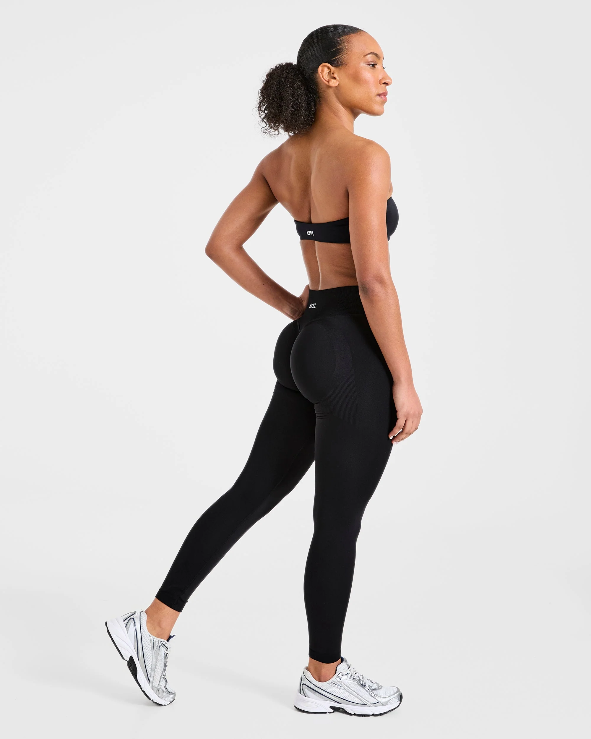Essential Bandeau Sports Bra - Noir - Image 4