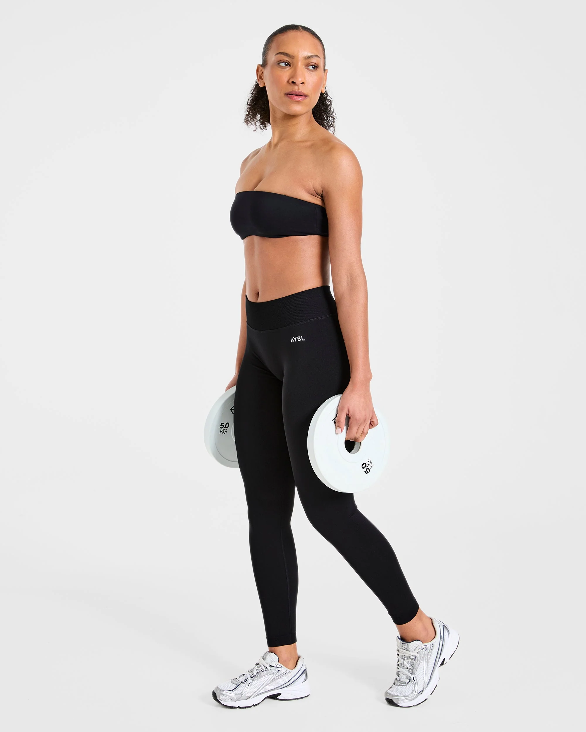 Essential Bandeau Sports Bra - Noir - Image 7