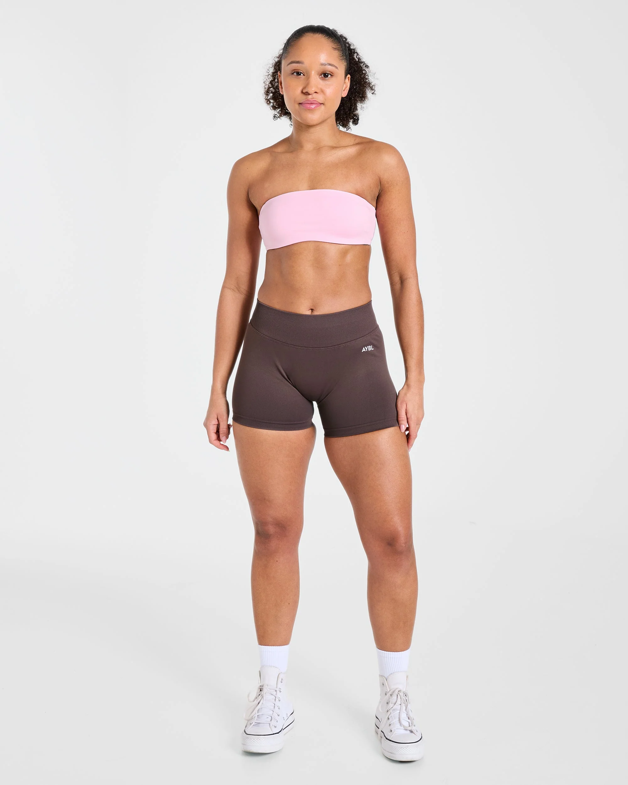 Essential Bandeau Sports Bra - Rose - Image 3