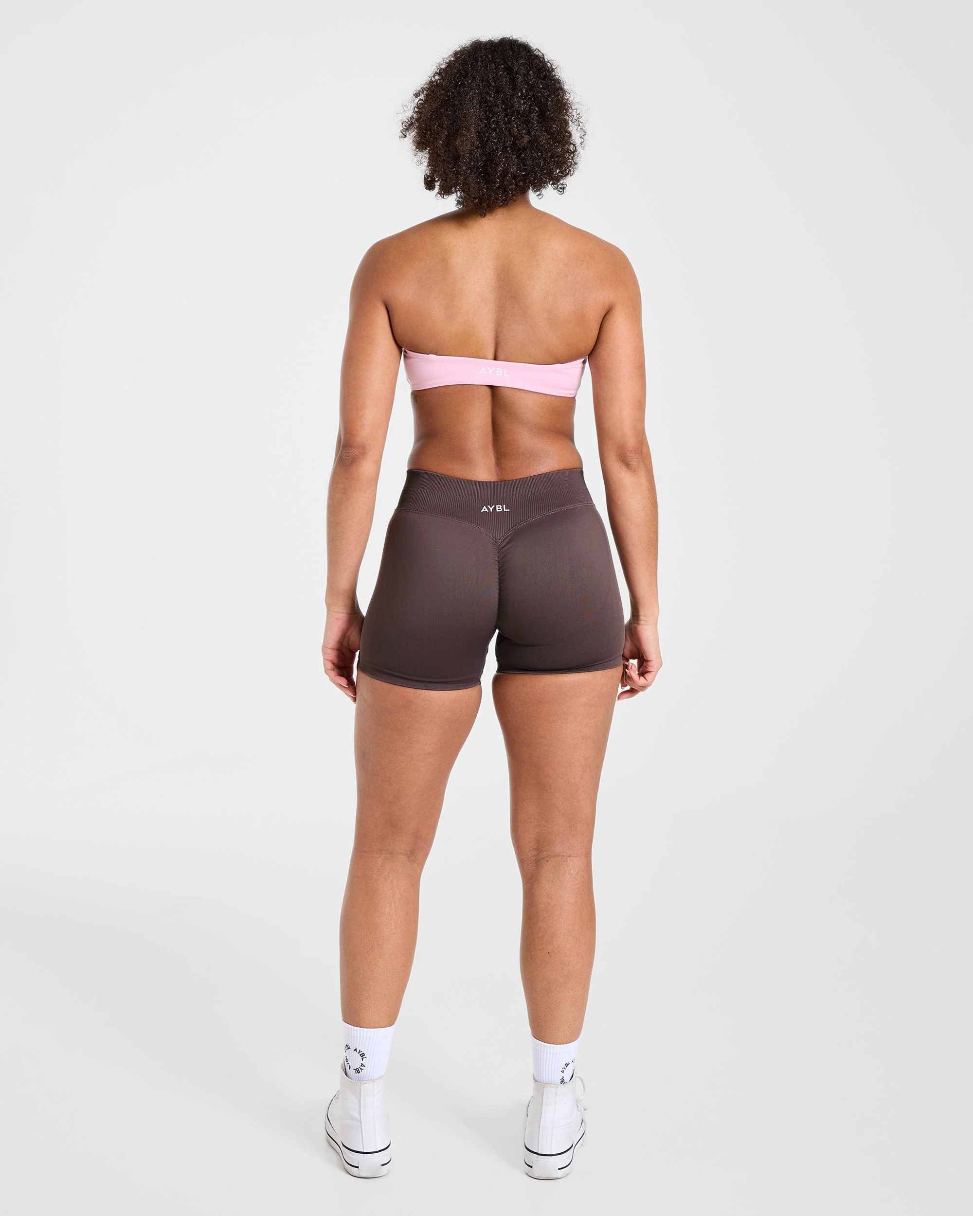 Essential Bandeau Sports Bra - Rose - Image 4