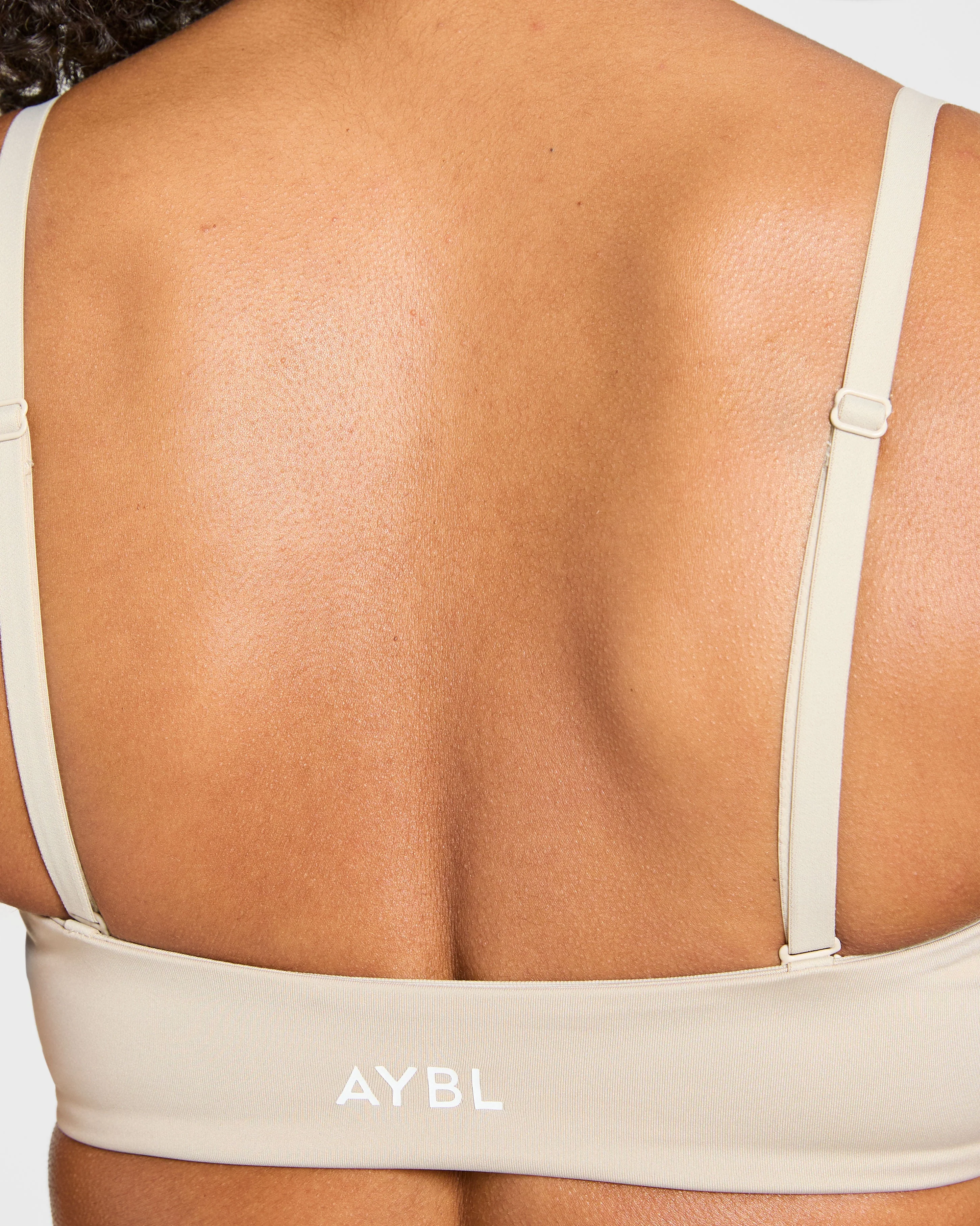 Essential Bandeau Sports Bra - Taupe Sand - Image 5