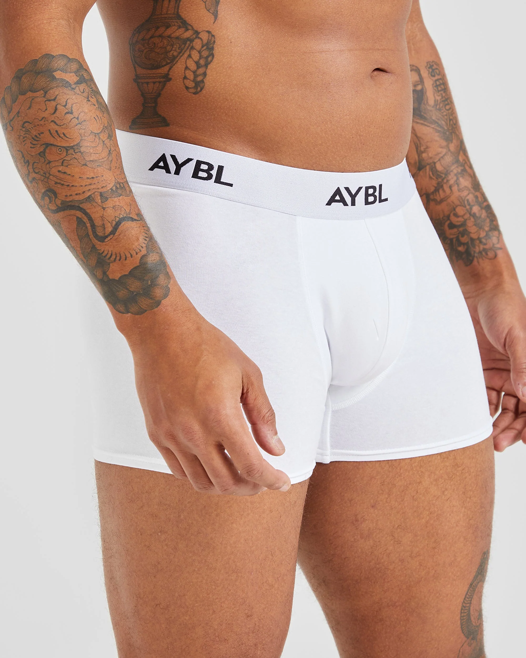 Essential Boxer Trunk (3 pack) - Noir/Blanc/Gris - Image 3