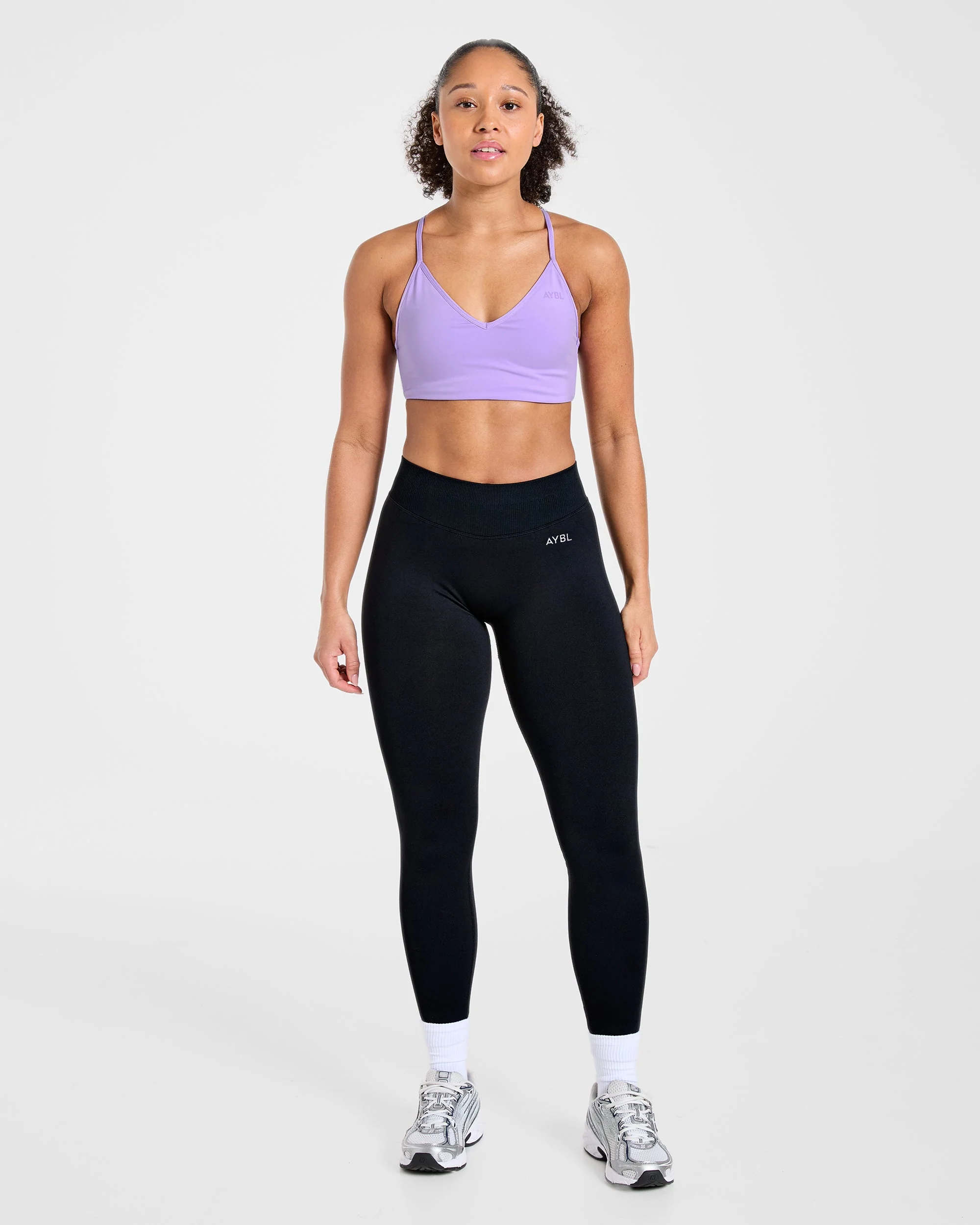 Essential Crossback Sports Bra - Lavender - Image 3