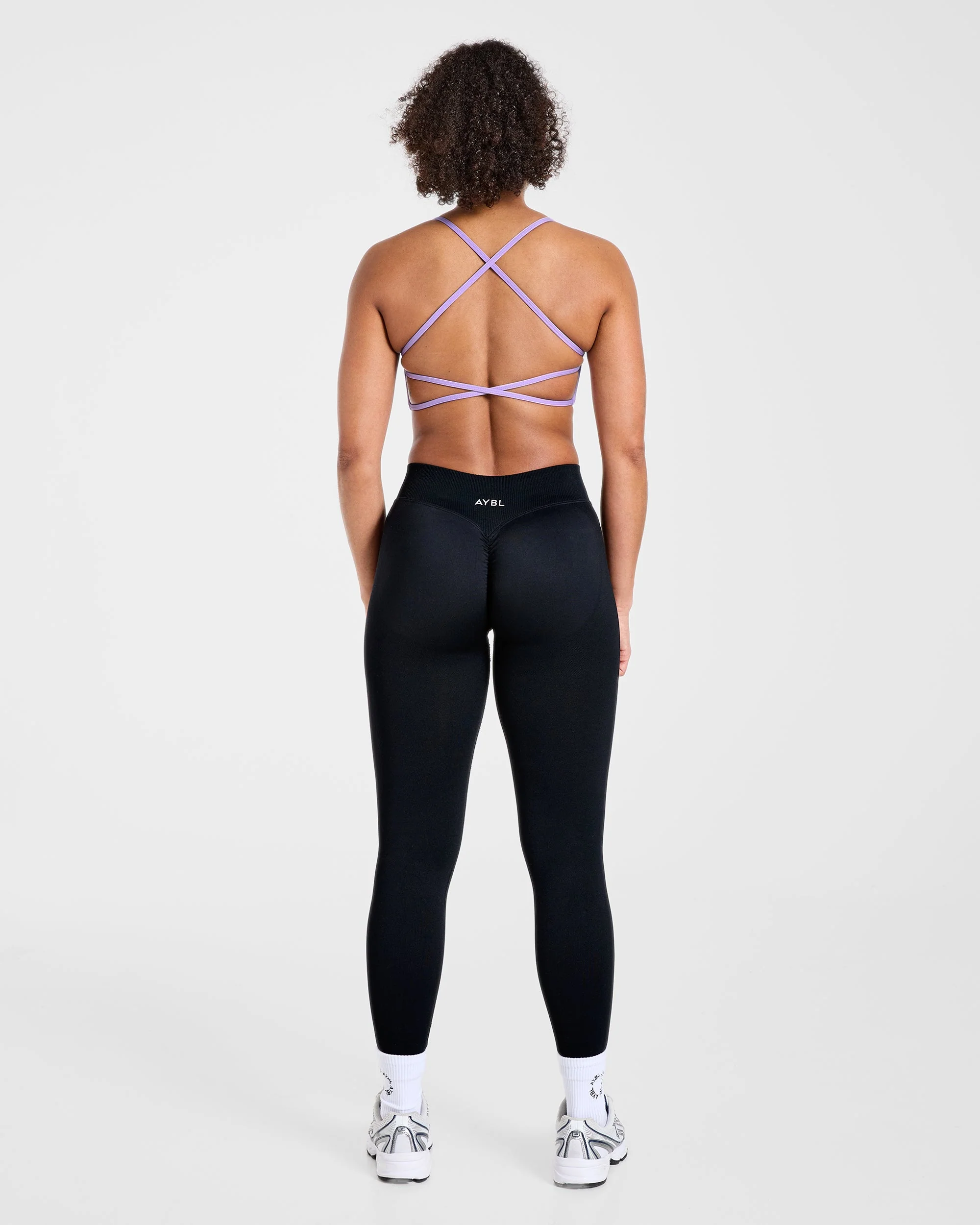Essential Crossback Sports Bra - Lavender - Image 4