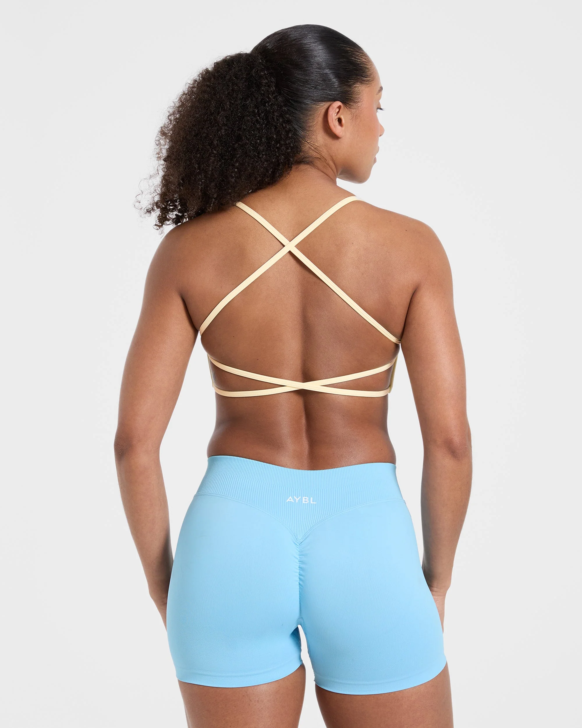 Essential Crossback Sports Bra - Jaune - Image 2