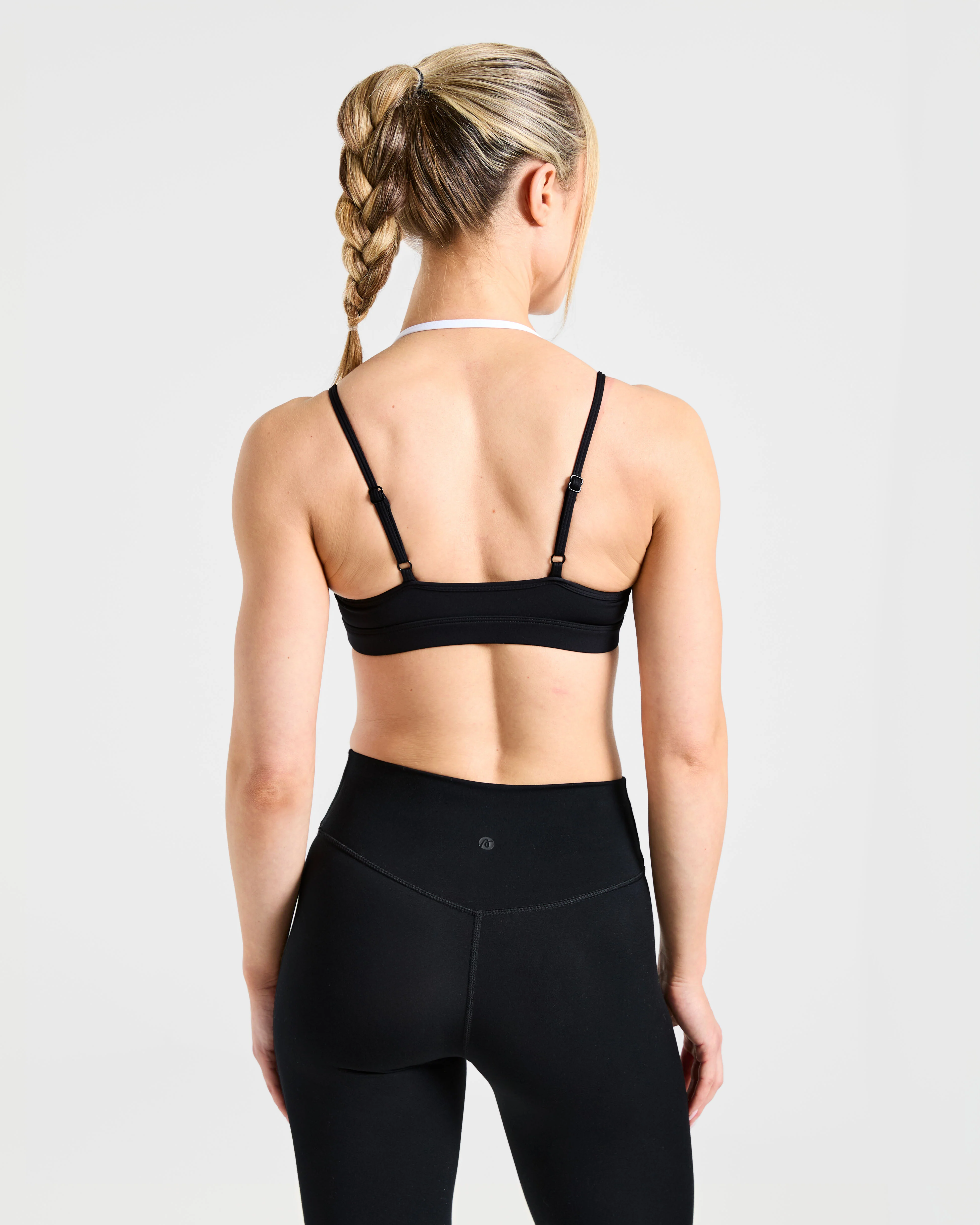 Essential Double Layer Sports Bra - Noir/Blanc - Image 2