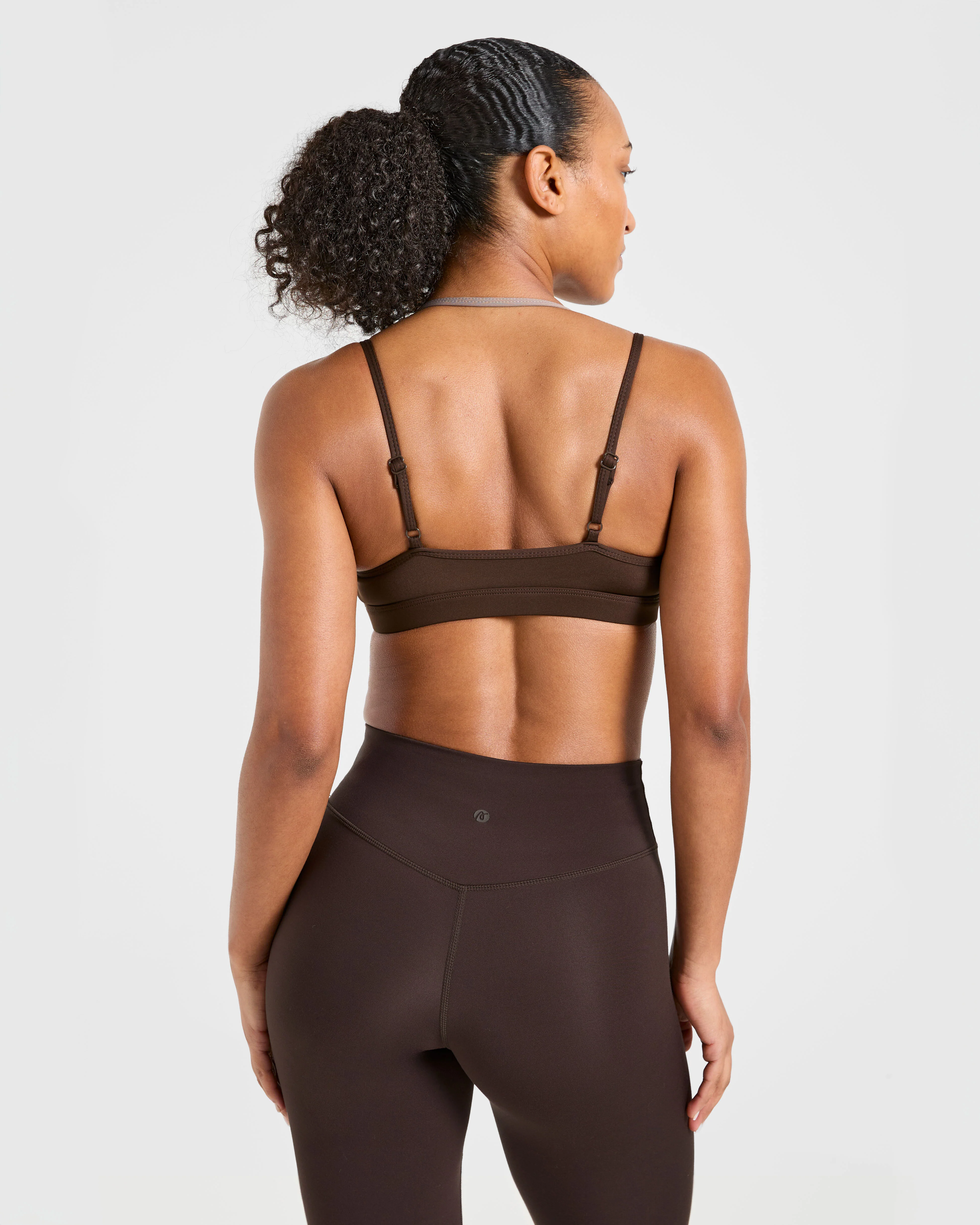 Essential Double Layer Sports Bra - Marron - Image 2