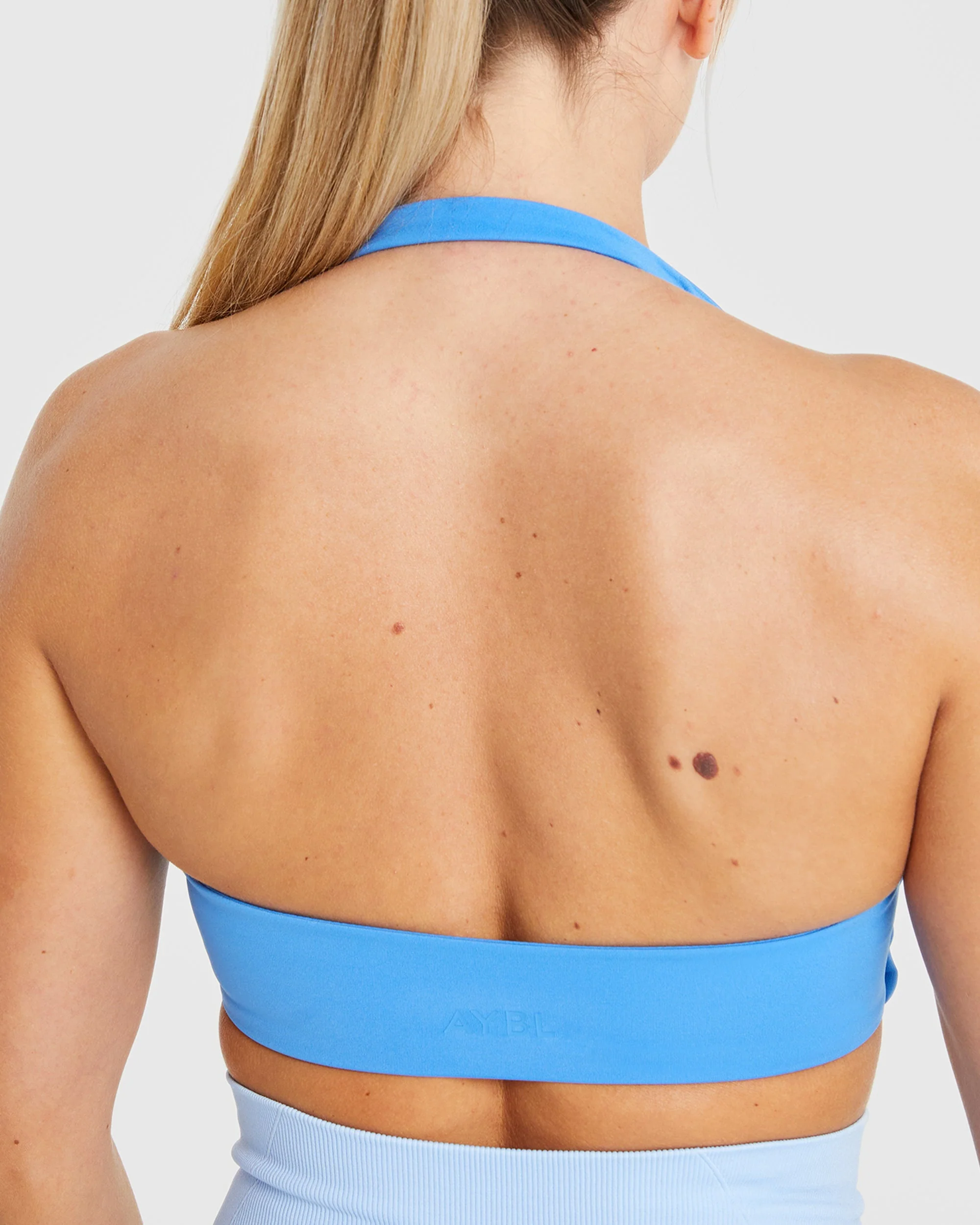 Essential Halterneck Sports Bra - Summer Bleu - Image 6
