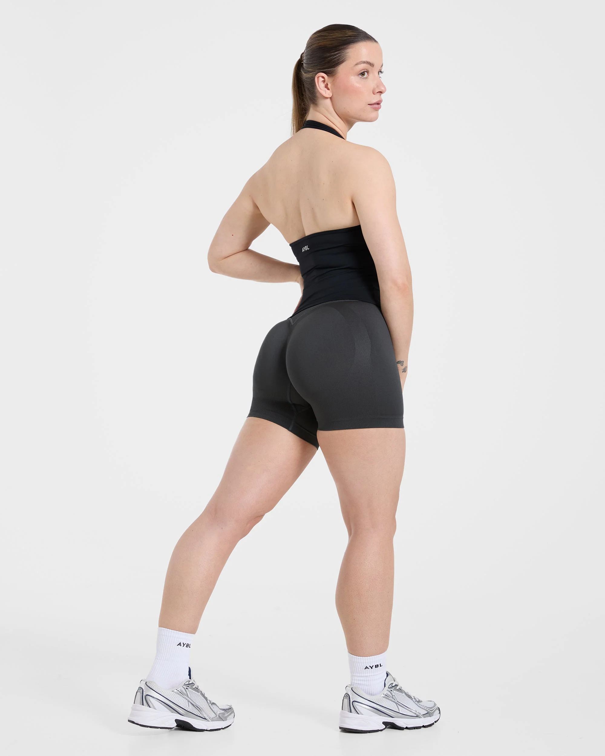 Essential Halterneck Tank Top - Noir - Image 4