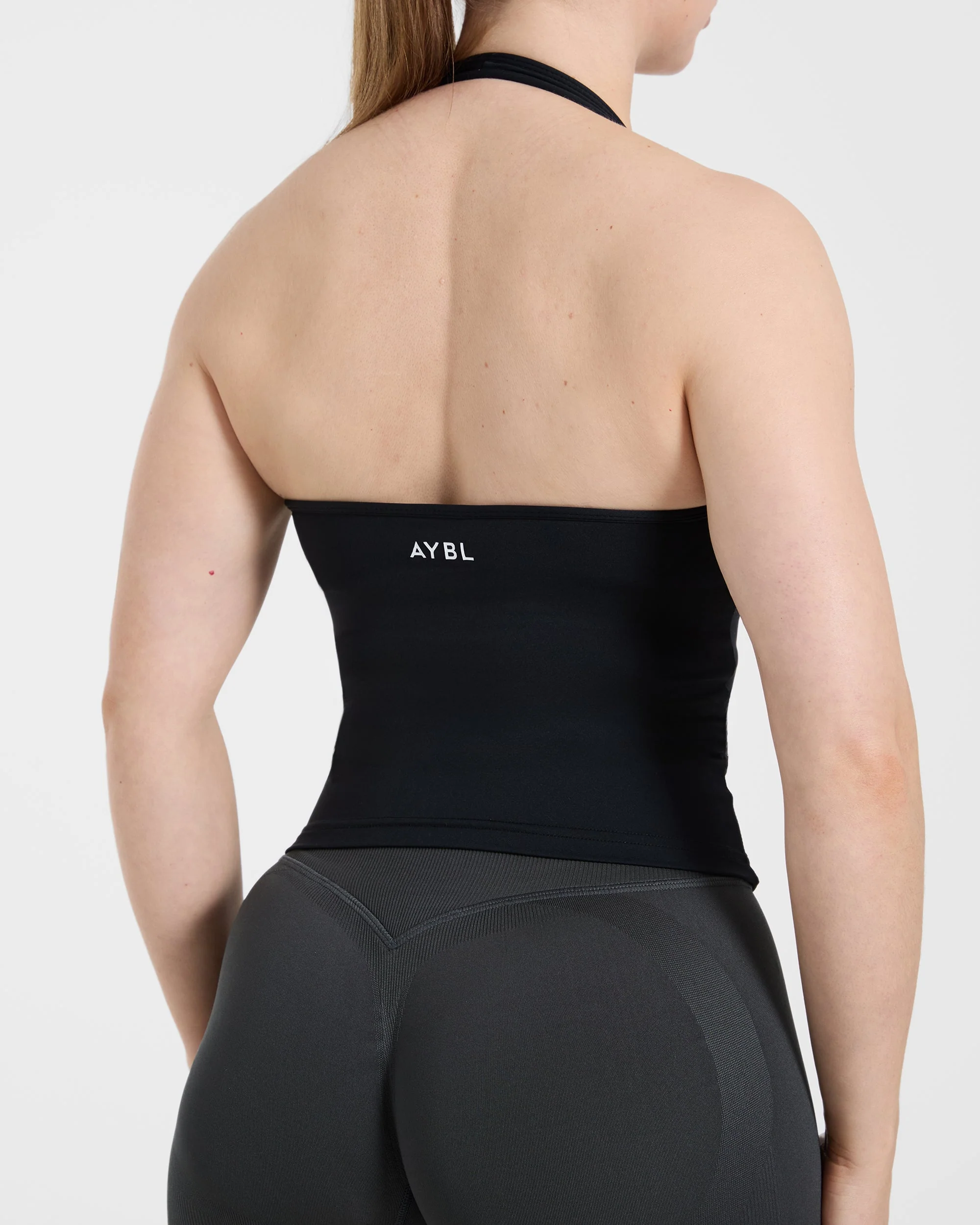 Essential Halterneck Tank Top - Noir - Image 6