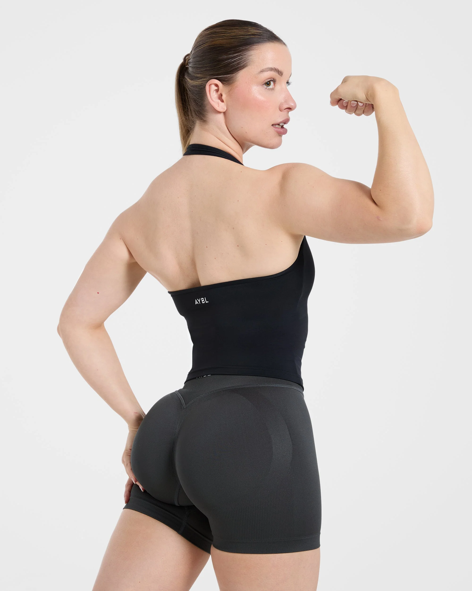 Essential Halterneck Tank Top - Noir - Image 7