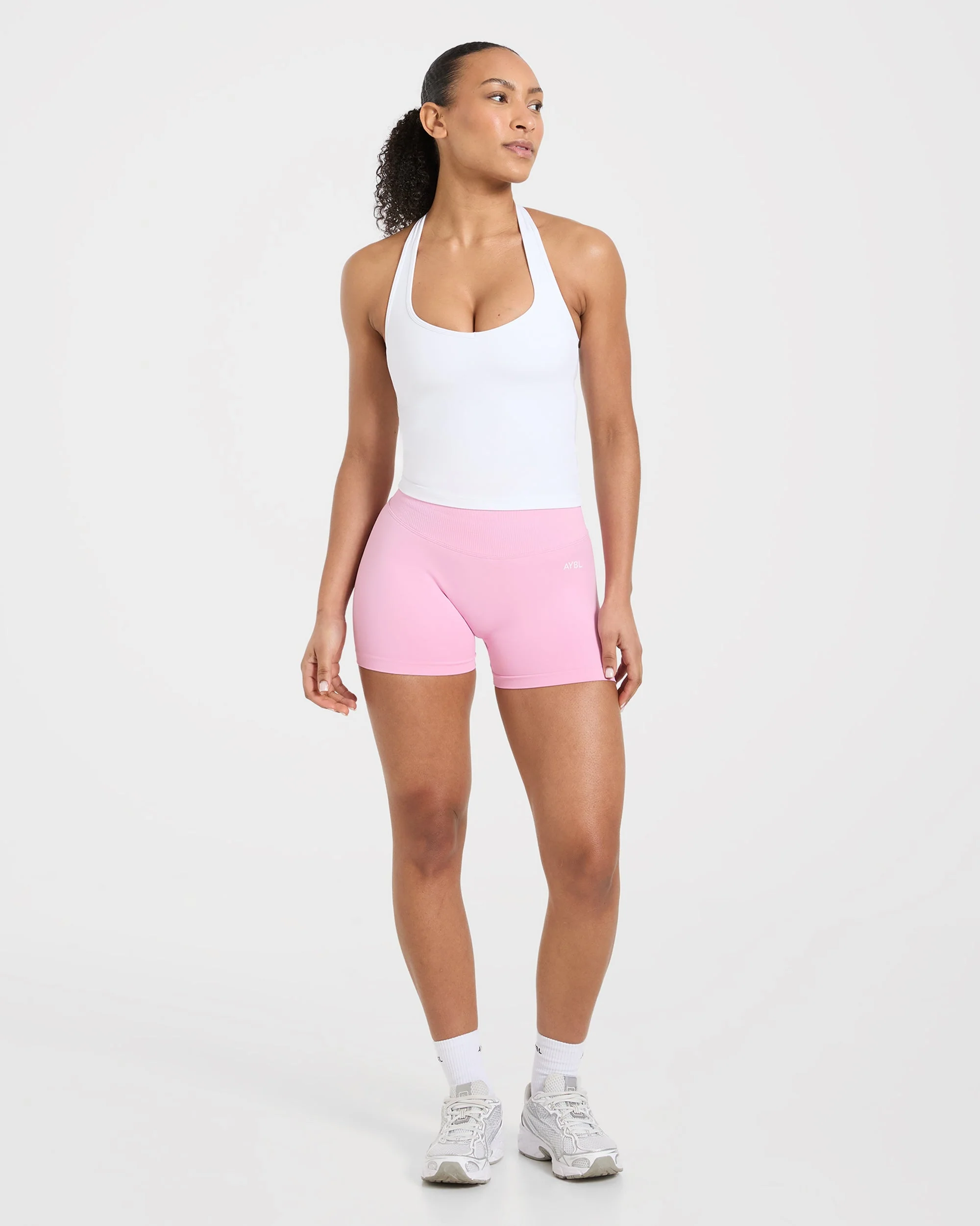 Essential Halterneck Tank Top - Blanc - Image 3